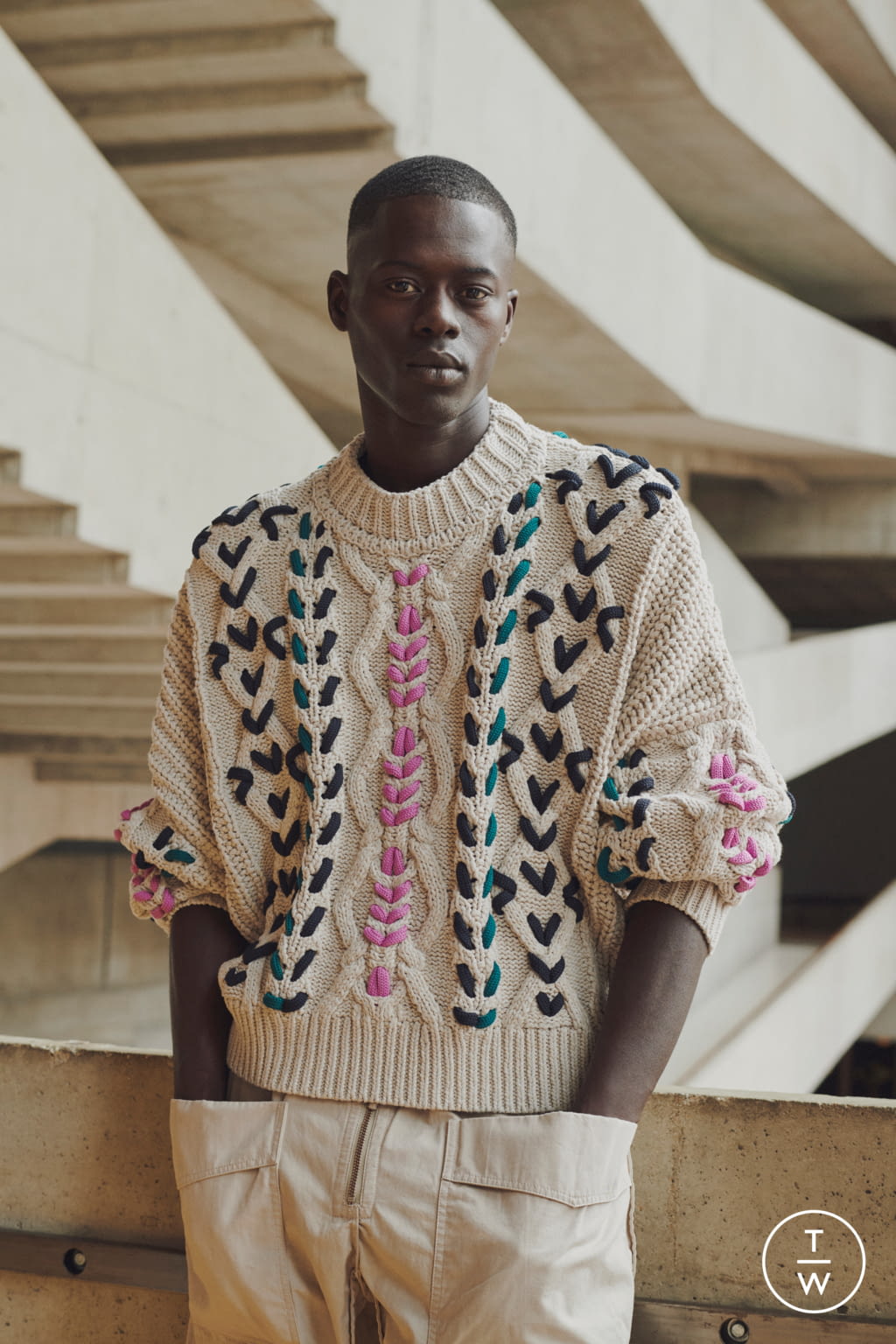 Fashion Week Paris Spring/Summer 2021 look 7 from the Isabel Marant collection menswear