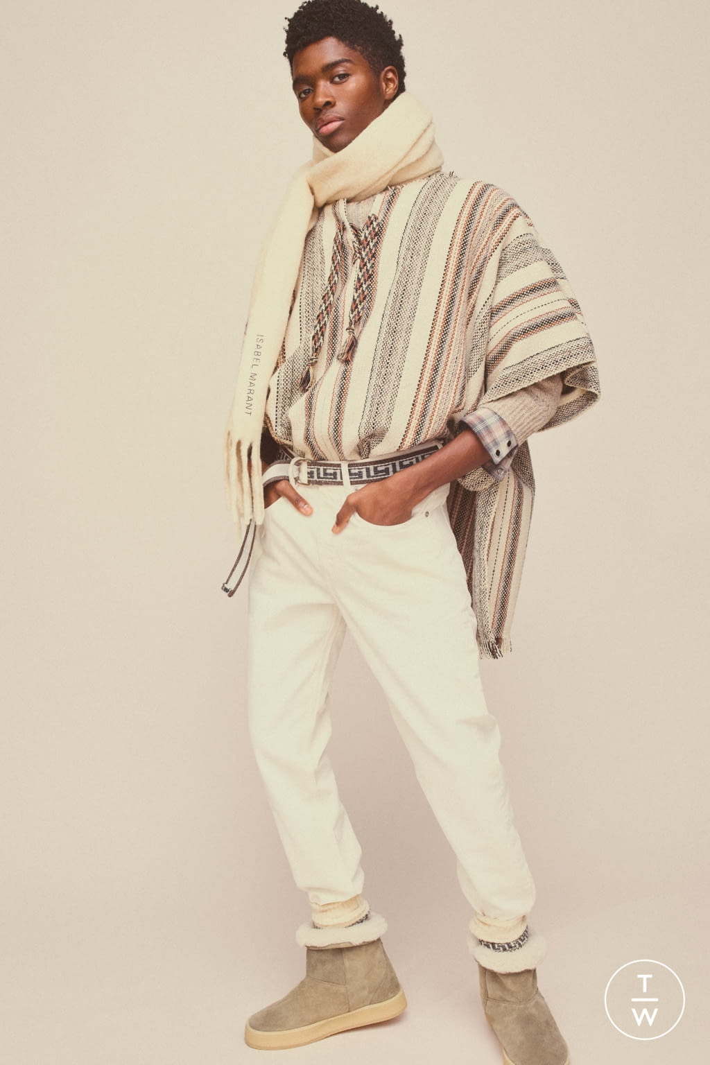 Fashion Week Paris Fall/Winter 2020 look 14 from the Isabel Marant collection 男装