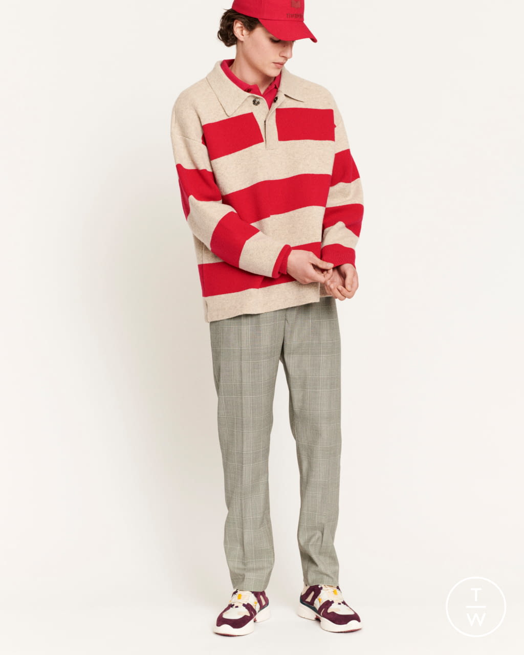 Fashion Week Paris Fall/Winter 2021 look 17 from the Isabel Marant collection menswear