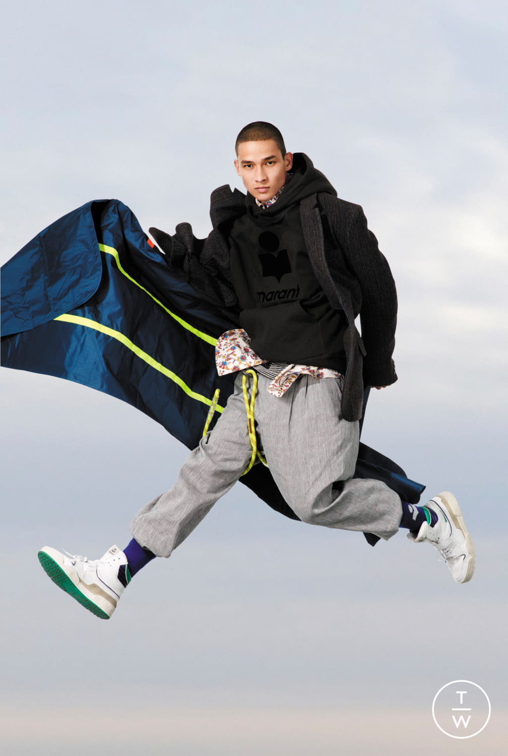 Fashion Week Paris Spring/Summer 2022 look 4 from the Isabel Marant collection menswear