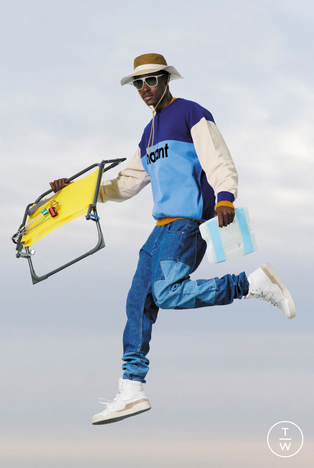 Fashion Week Paris Spring/Summer 2022 look 7 from the Isabel Marant collection menswear