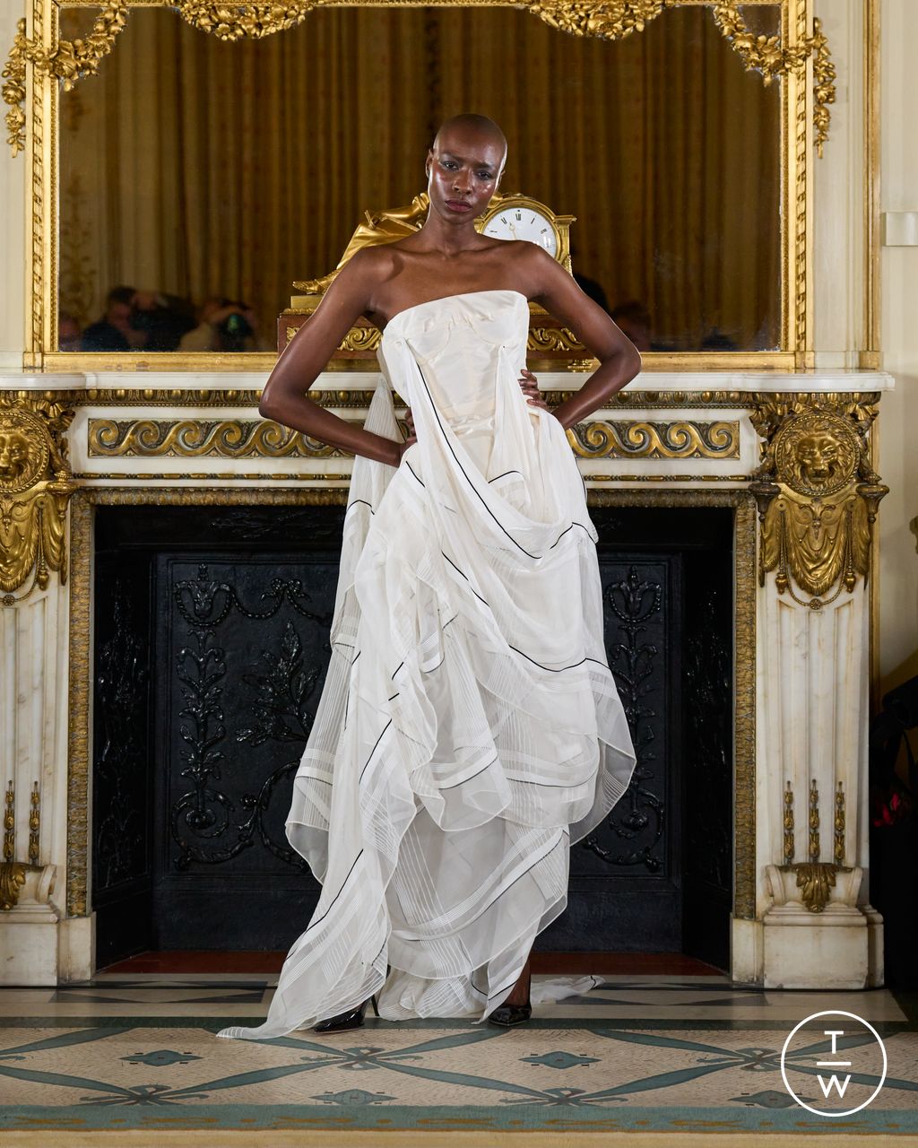 Fashion Week Paris Spring/Summer 2026 look 4 from the Imane Ayissi collection couture