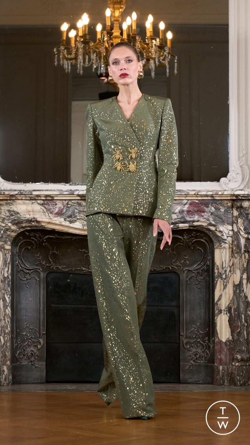 Fashion Week Paris Fall/Winter 2025 look 12 from the Imane Ayissi collection couture