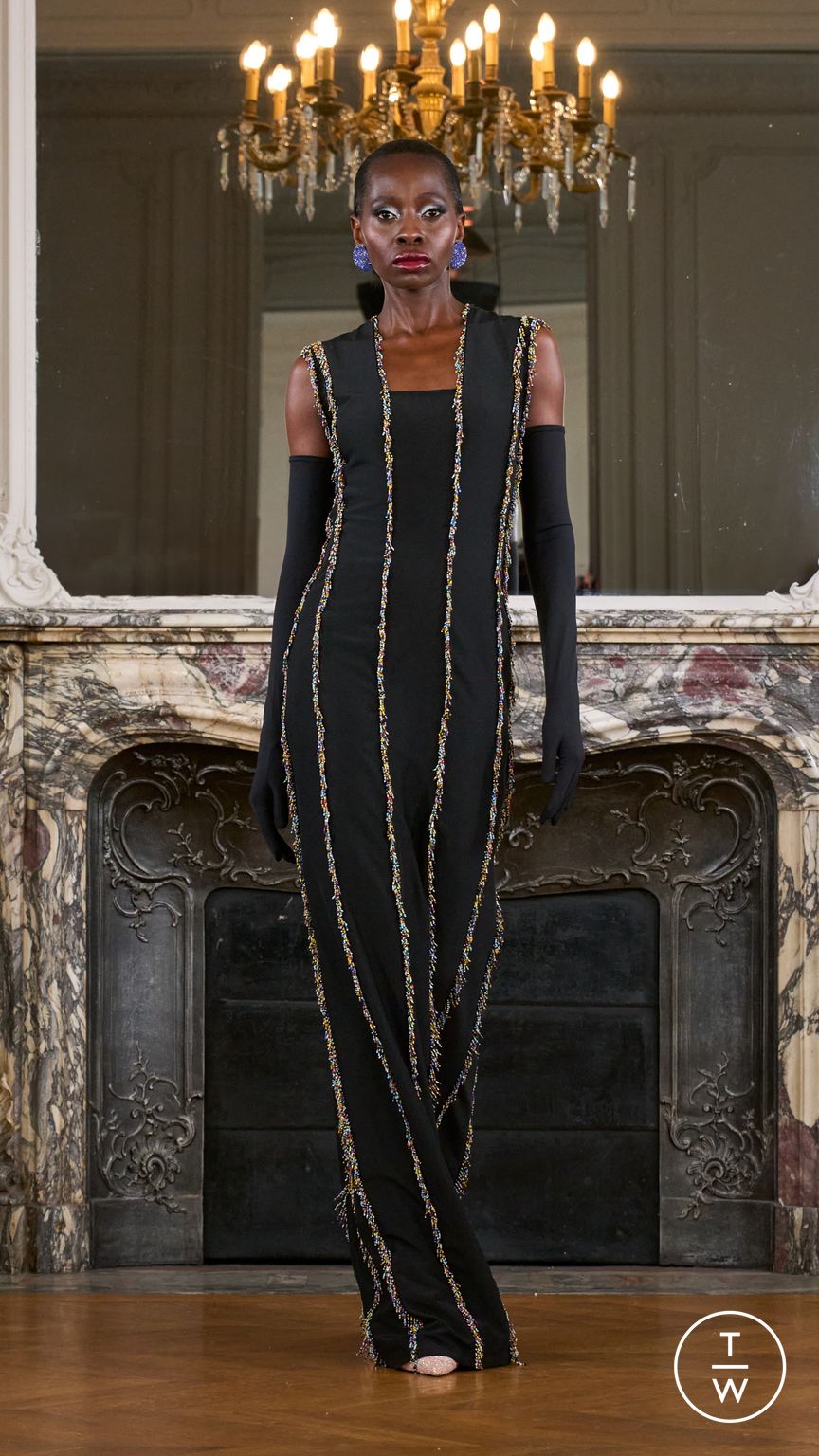 Fashion Week Paris Fall/Winter 2025 look 15 from the Imane Ayissi collection couture