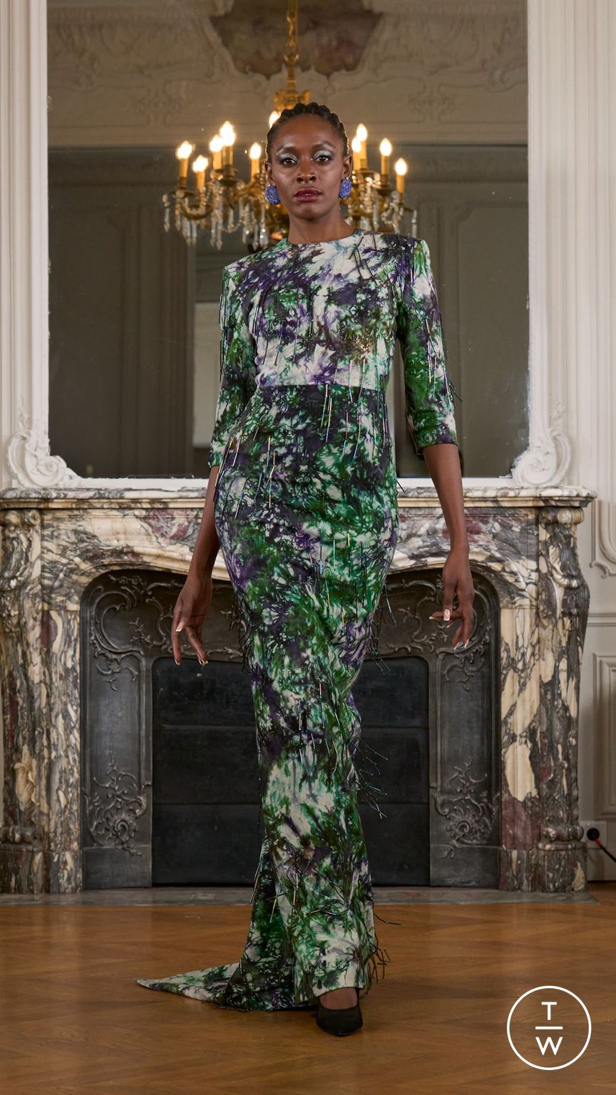 Fashion Week Paris Fall/Winter 2025 look 19 from the Imane Ayissi collection couture