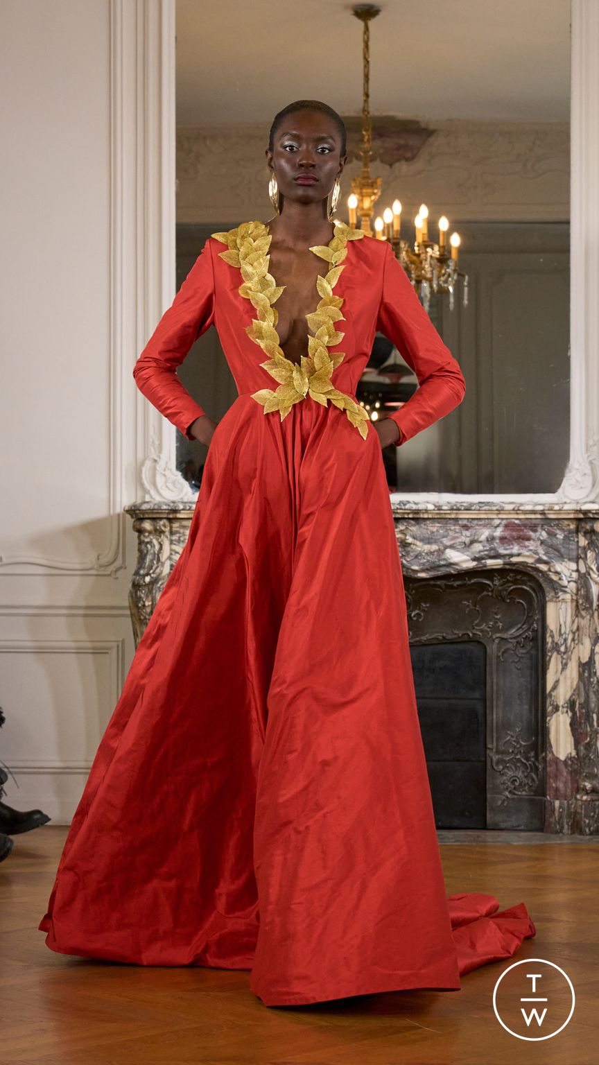 Fashion Week Paris Fall/Winter 2025 look 27 from the Imane Ayissi collection couture