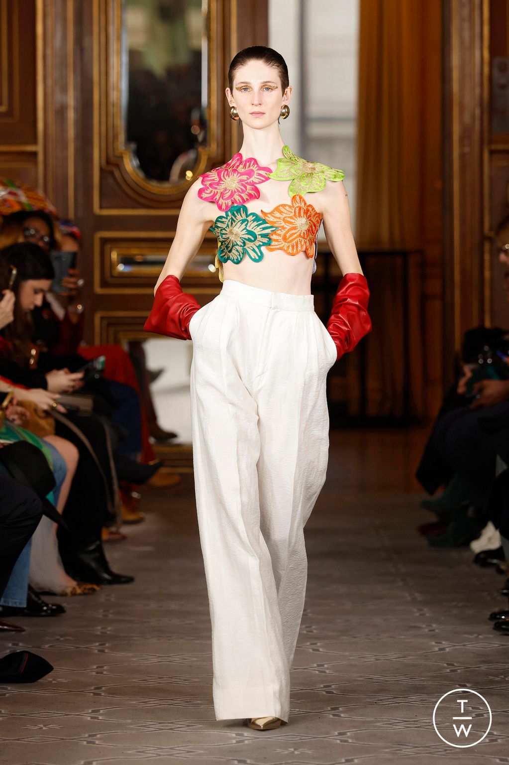 Fashion Week Paris Spring/Summer 2025 look 14 from the Imane Ayissi collection couture