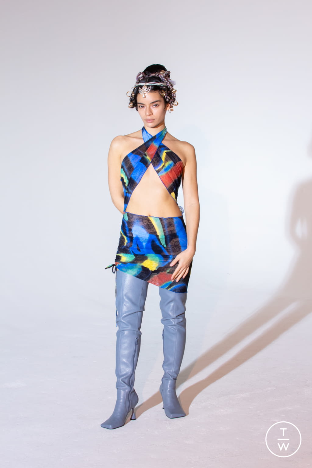 Fashion Week New York Fall/Winter 2021 look 37 de la collection Kim Shui womenswear