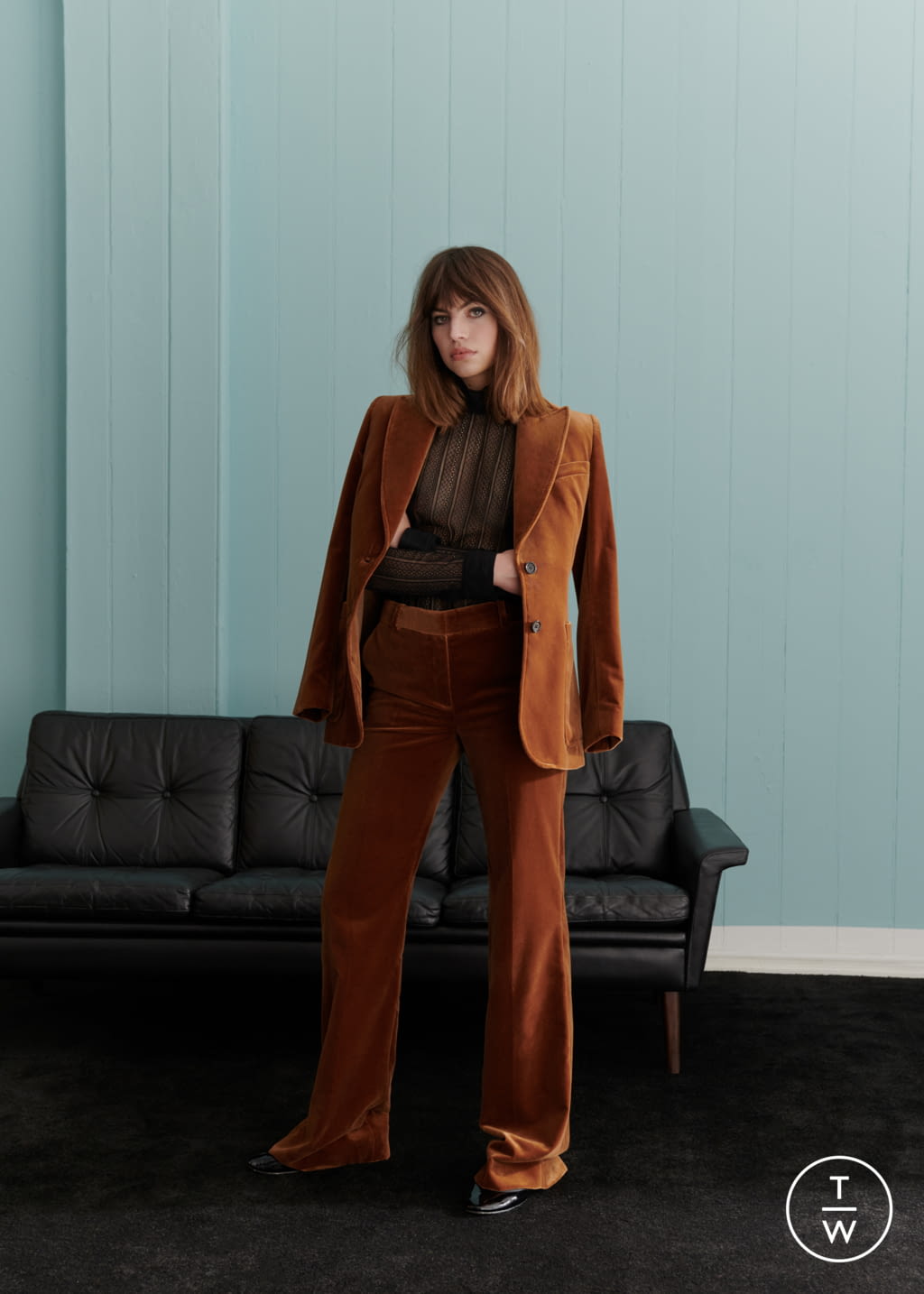 Fashion Week London Pre-Fall 2019 look 16 from the Bella Freud collection womenswear