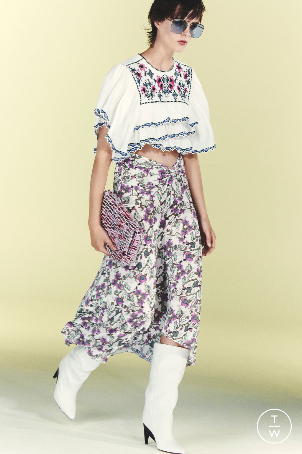 Fashion Week Paris Resort 2023 look 22 from the Isabel Marant collection womenswear