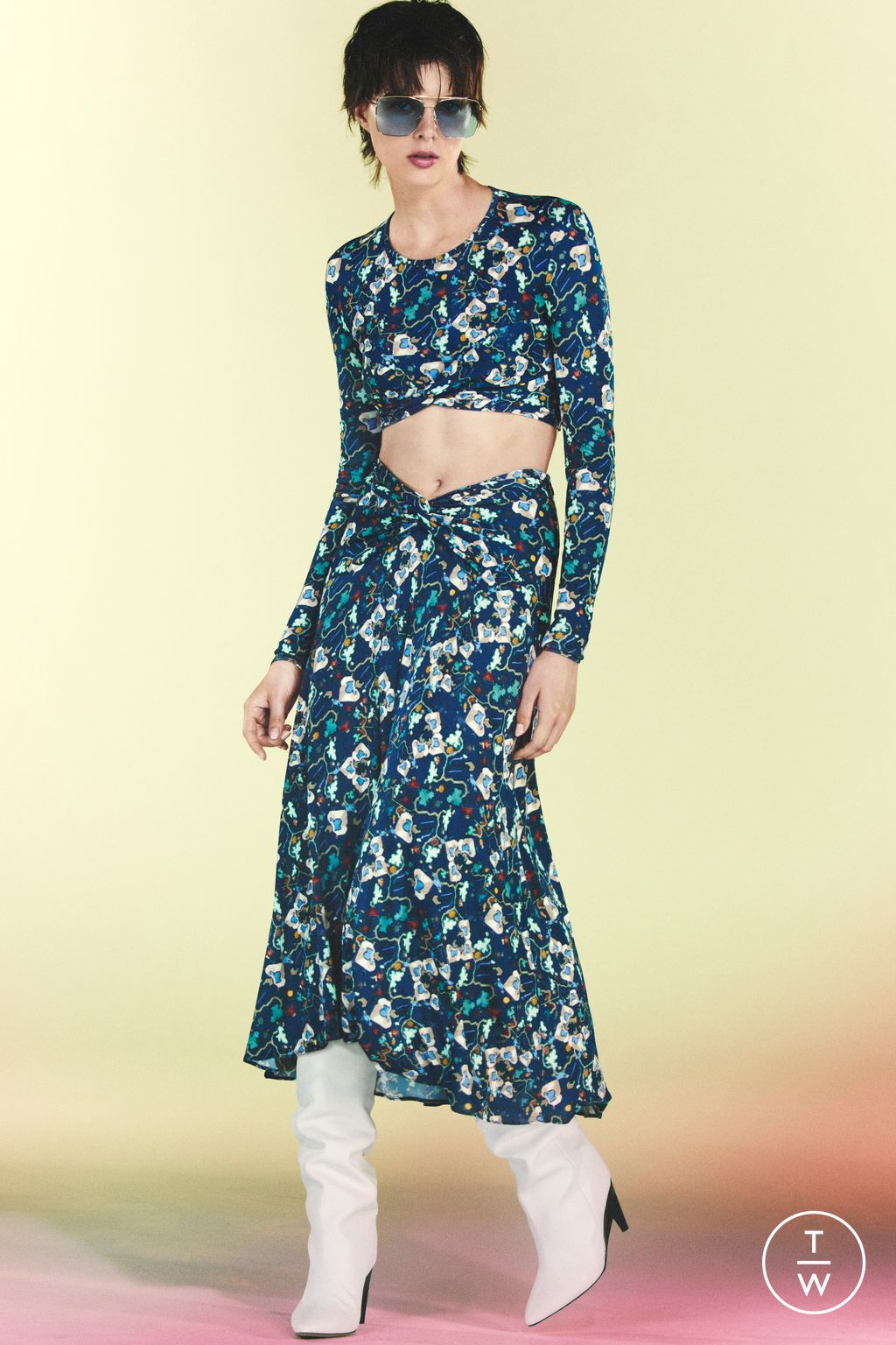 Fashion Week Paris Resort 2023 look 7 from the Isabel Marant collection womenswear