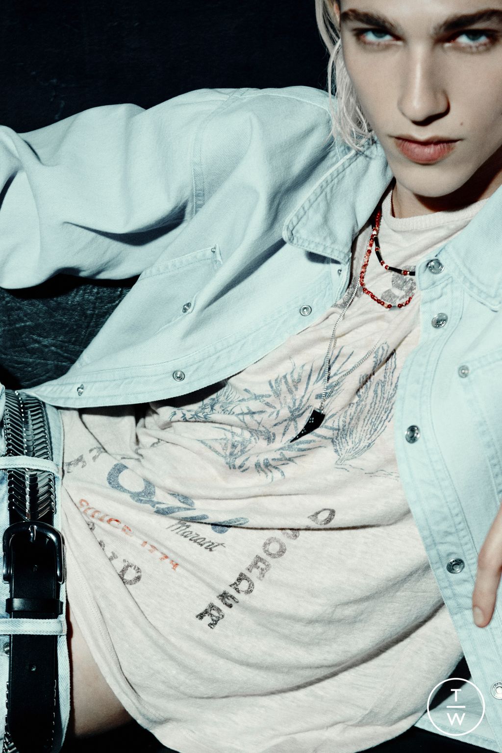 Fashion Week Paris Spring/Summer 2025 look 32 from the Isabel Marant collection menswear