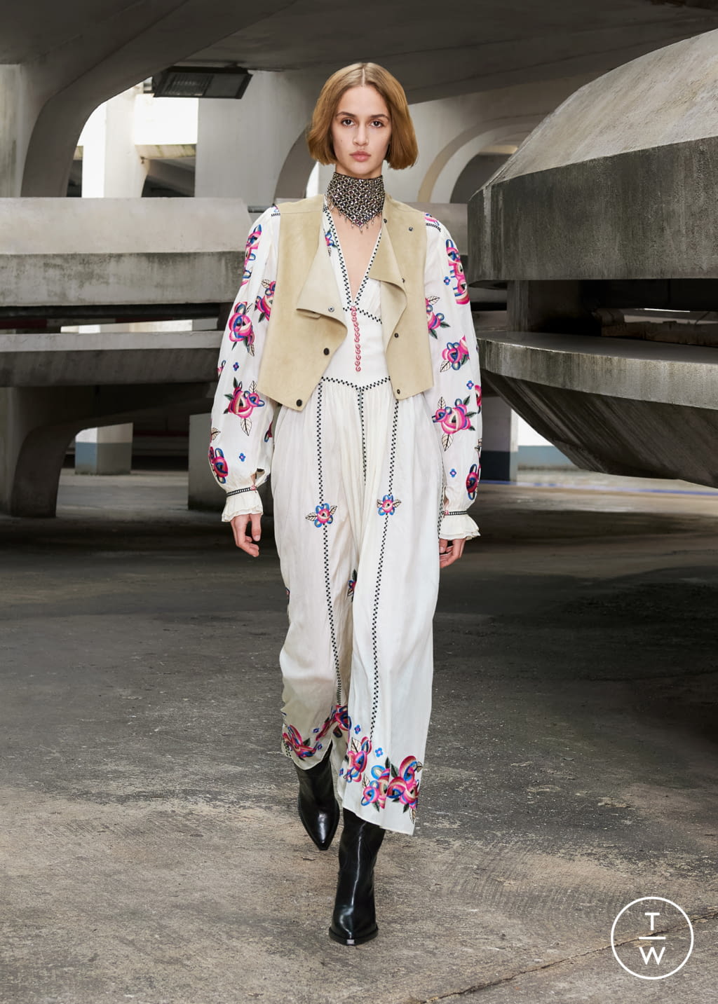 Fashion Week Paris Fall/Winter 2021 look 5 de la collection Isabel Marant womenswear
