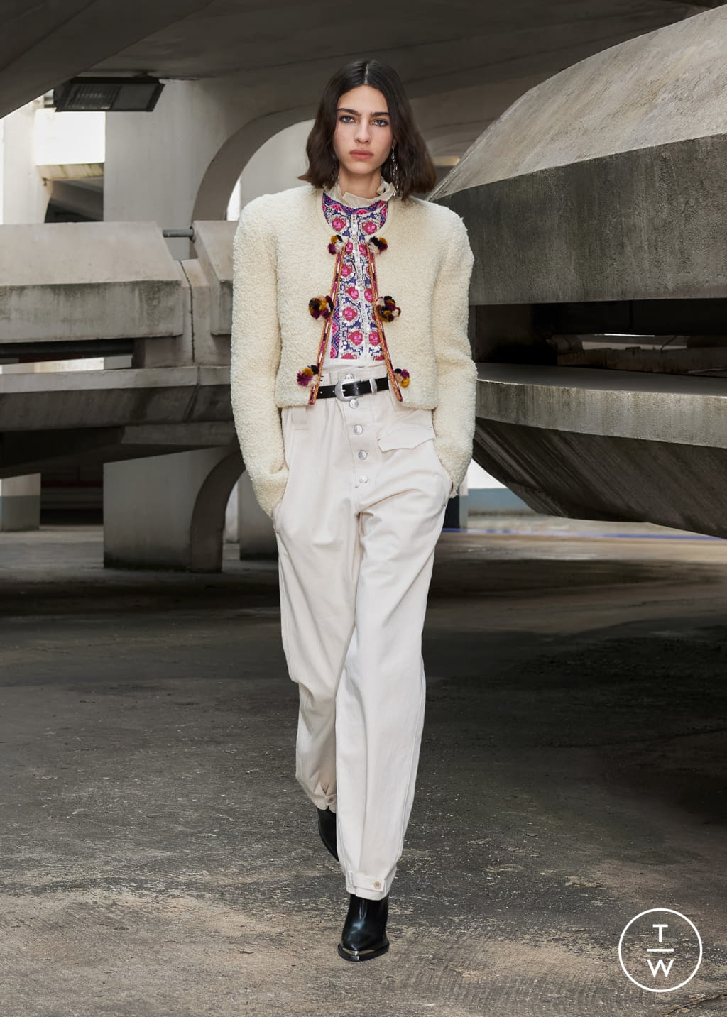 Fashion Week Paris Fall/Winter 2021 look 7 de la collection Isabel Marant womenswear