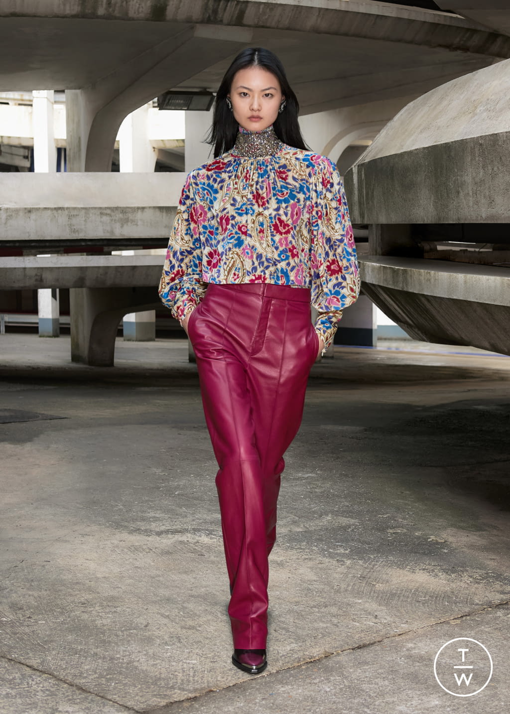 Fashion Week Paris Fall/Winter 2021 look 10 de la collection Isabel Marant womenswear