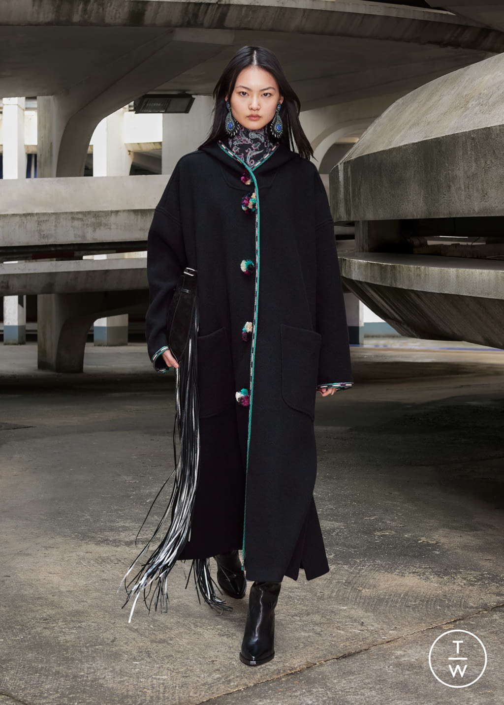 Fashion Week Paris Fall/Winter 2021 look 25 de la collection Isabel Marant womenswear