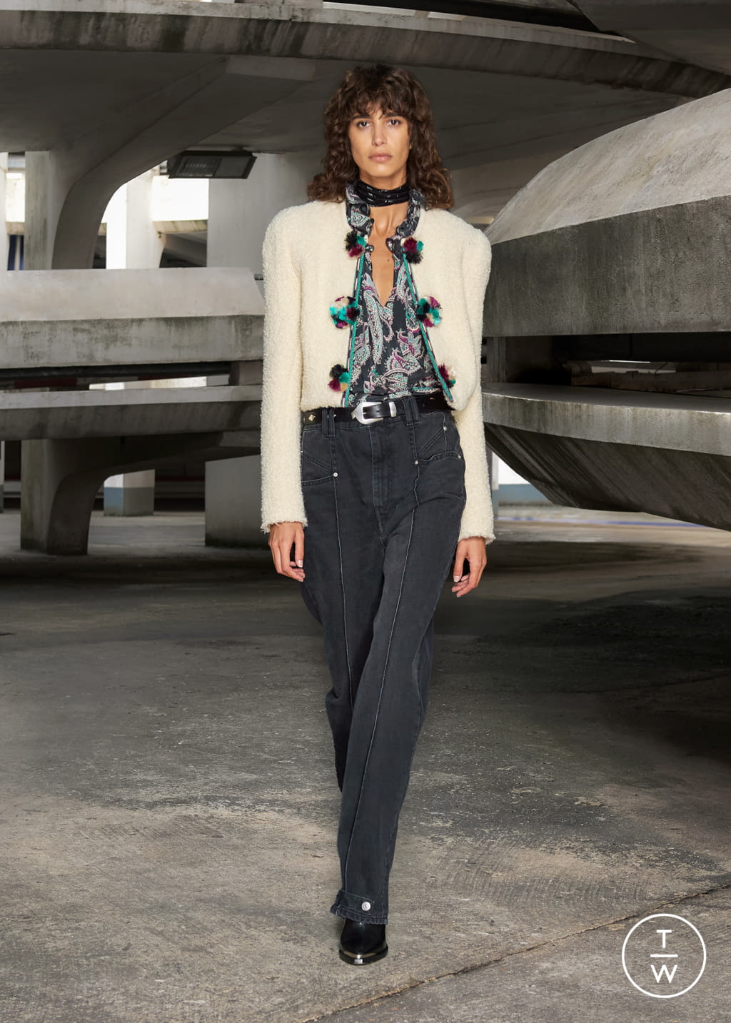 Fashion Week Paris Fall/Winter 2021 look 31 de la collection Isabel Marant womenswear