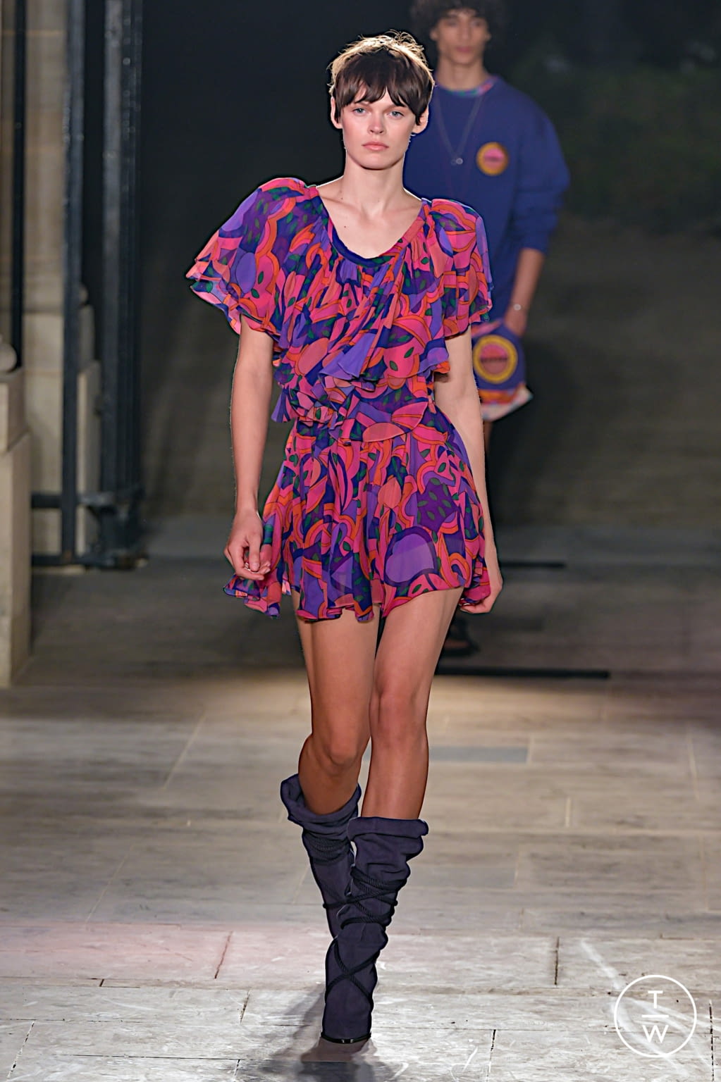 Fashion Week Paris Spring/Summer 2022 look 20 from the Isabel Marant collection 女装