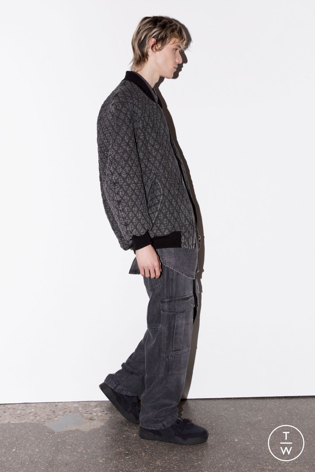 Fashion Week Paris Fall/Winter 2023 look 3 from the Isabel Marant collection 男装