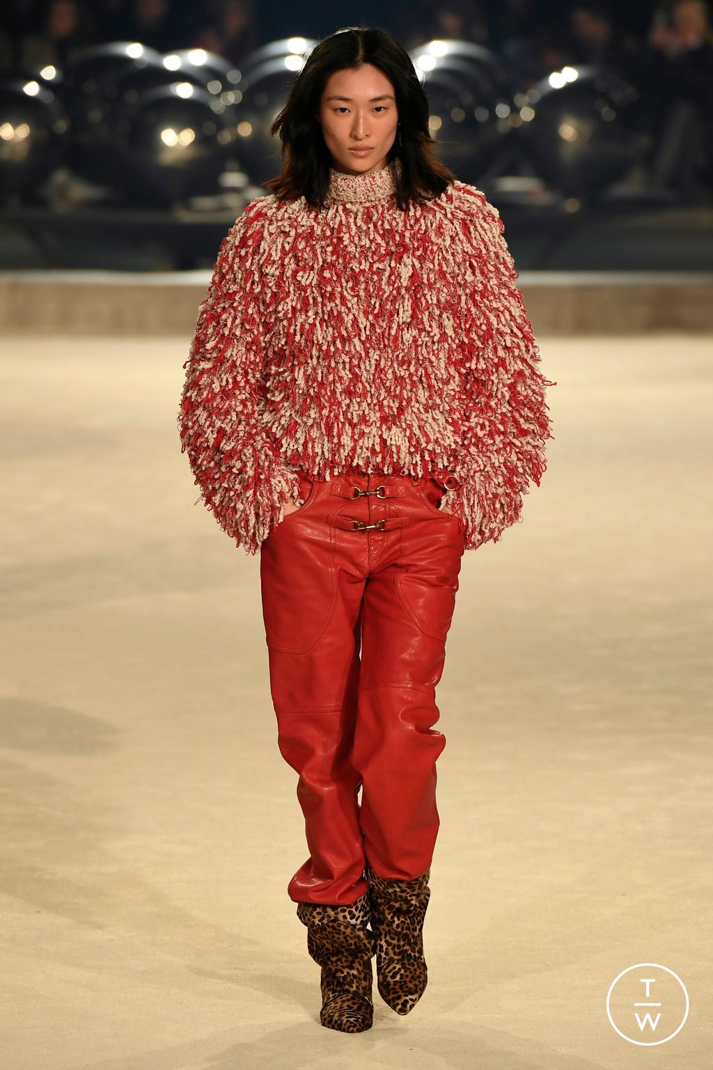 Fashion Week Paris Fall/Winter 2024 look 17 from the Isabel Marant collection womenswear