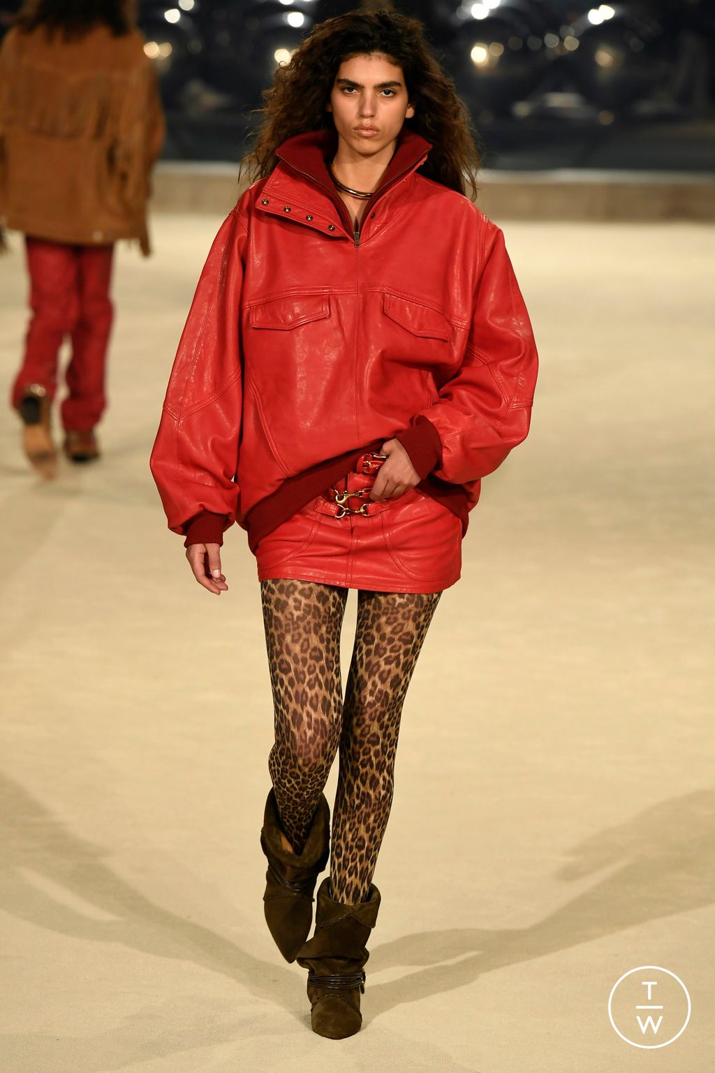 Fashion Week Paris Fall/Winter 2024 look 25 de la collection Isabel Marant womenswear