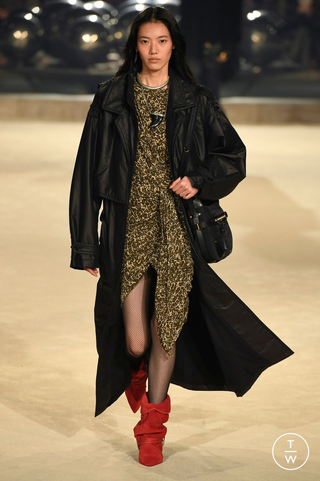 Fashion Week Paris Fall/Winter 2024 look 26 de la collection Isabel Marant womenswear