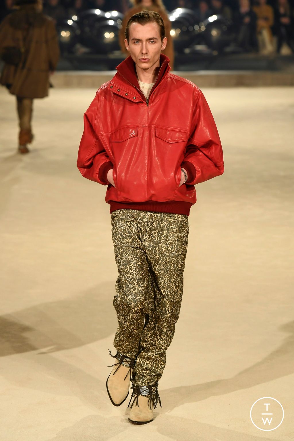 Fashion Week Paris Fall/Winter 2024 look 28 de la collection Isabel Marant womenswear