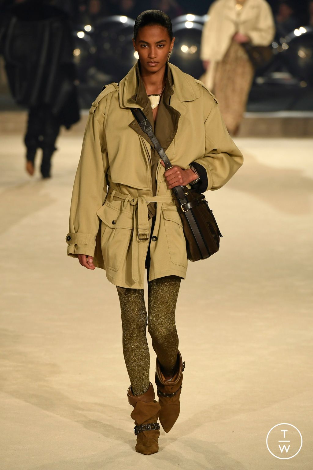 Fashion Week Paris Fall/Winter 2024 look 31 de la collection Isabel Marant womenswear