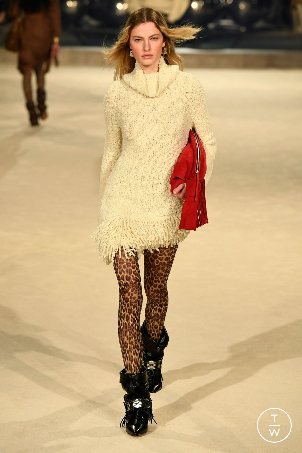 Fashion Week Paris Fall/Winter 2024 look 42 de la collection Isabel Marant womenswear