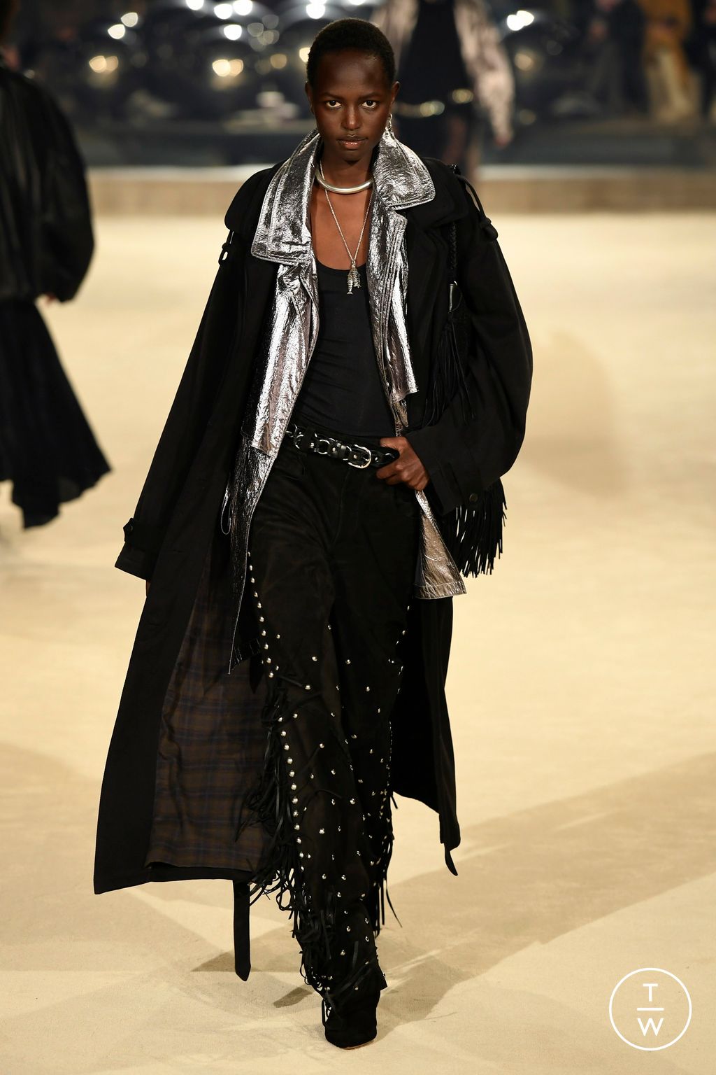 Fashion Week Paris Fall/Winter 2024 look 48 de la collection Isabel Marant womenswear
