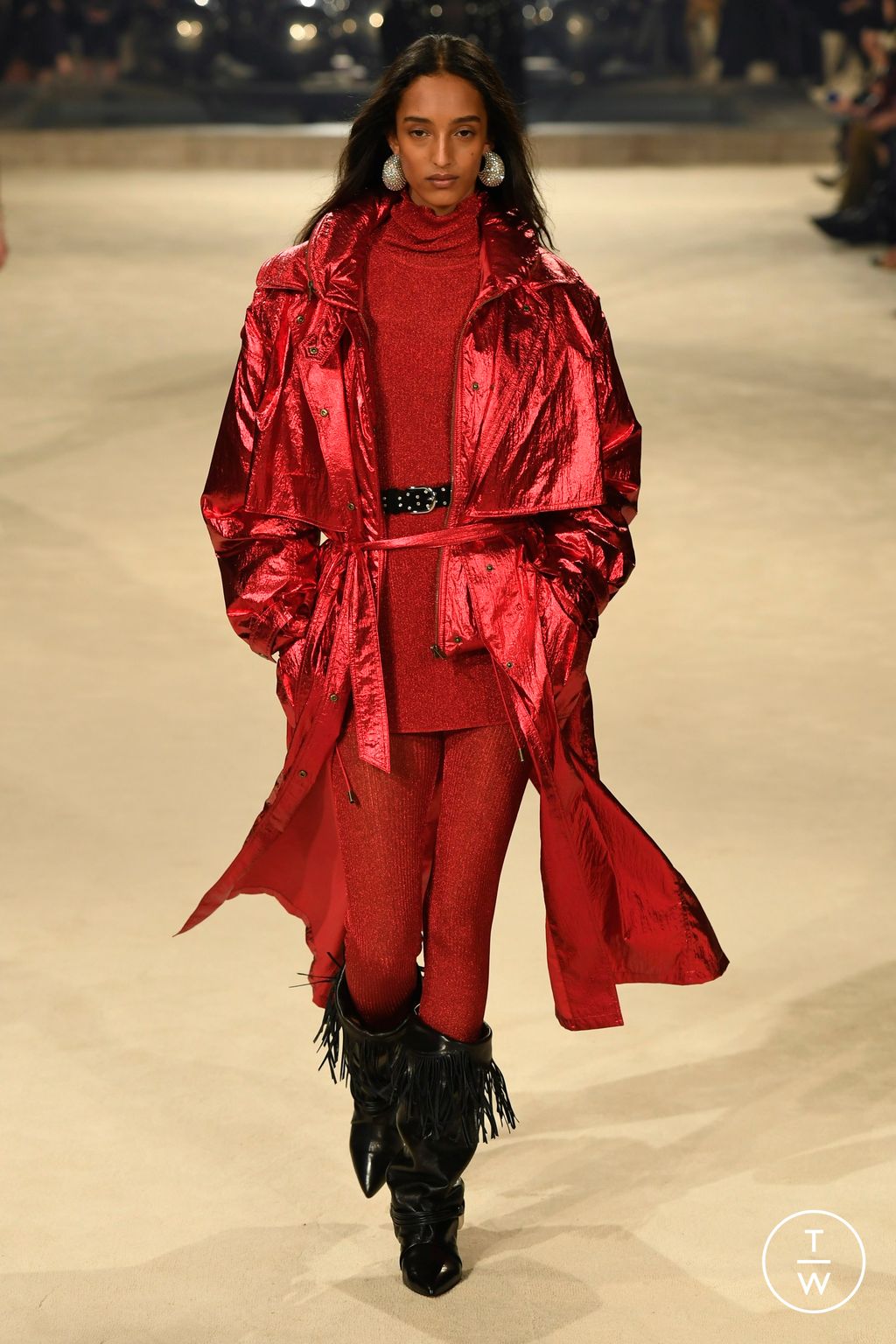 Fashion Week Paris Fall/Winter 2024 look 53 from the Isabel Marant collection 女装
