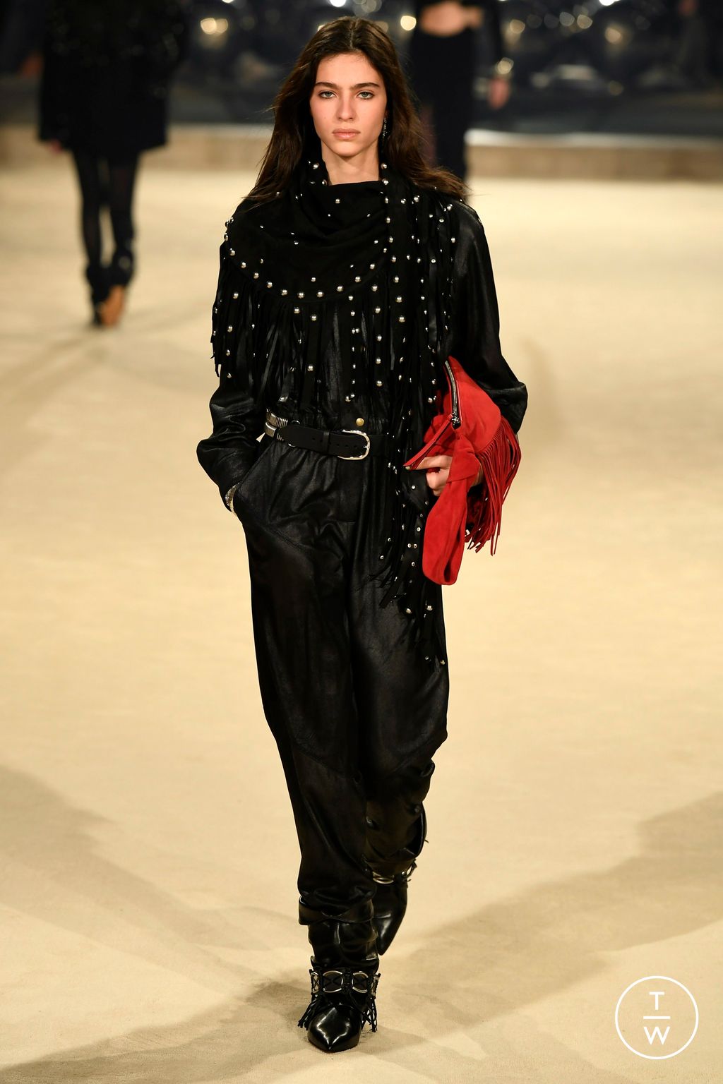 Fashion Week Paris Fall/Winter 2024 look 58 from the Isabel Marant collection 女装