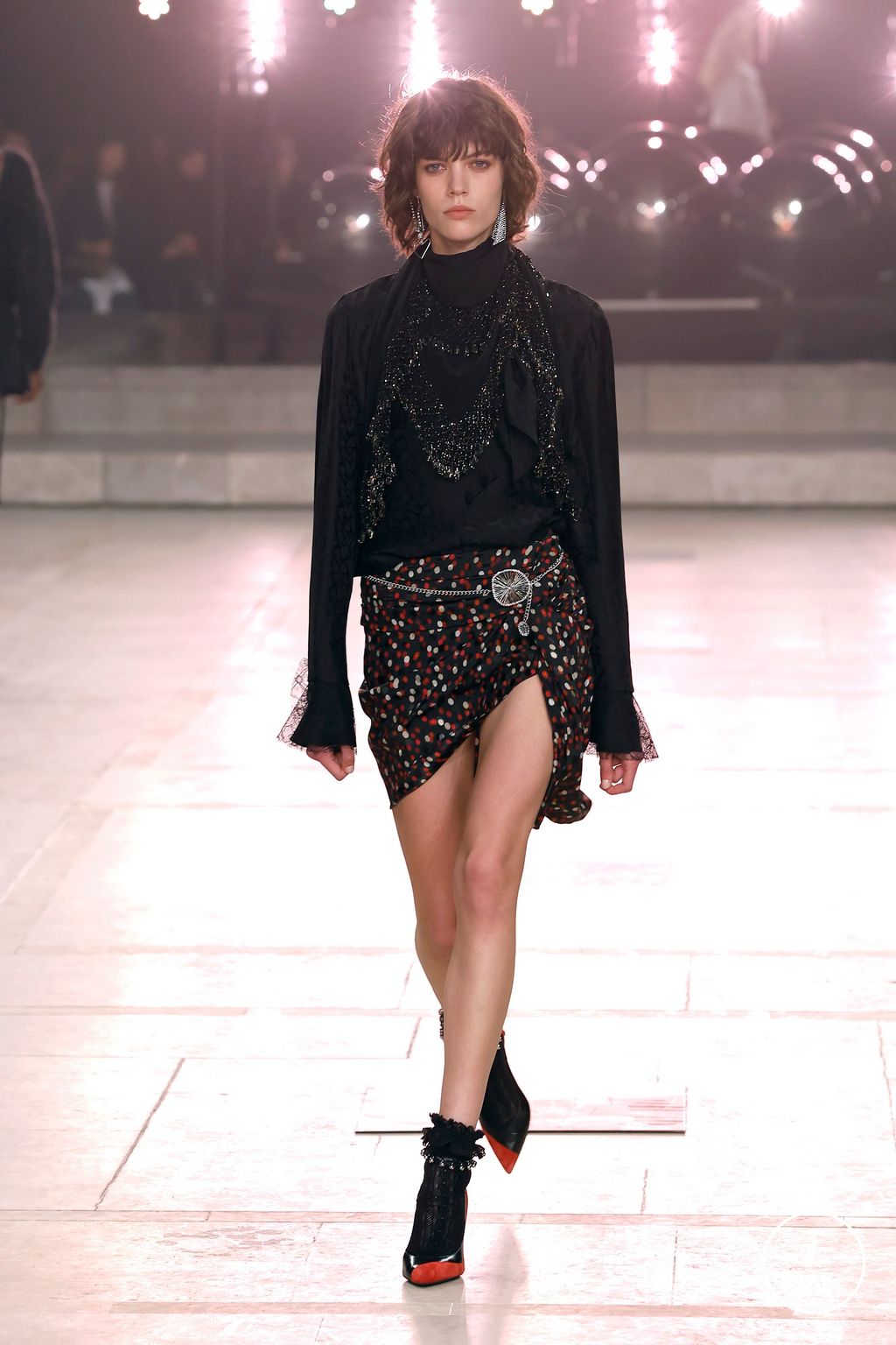 Fashion Week Paris Fall/Winter 2025 look 55 de la collection Isabel Marant womenswear