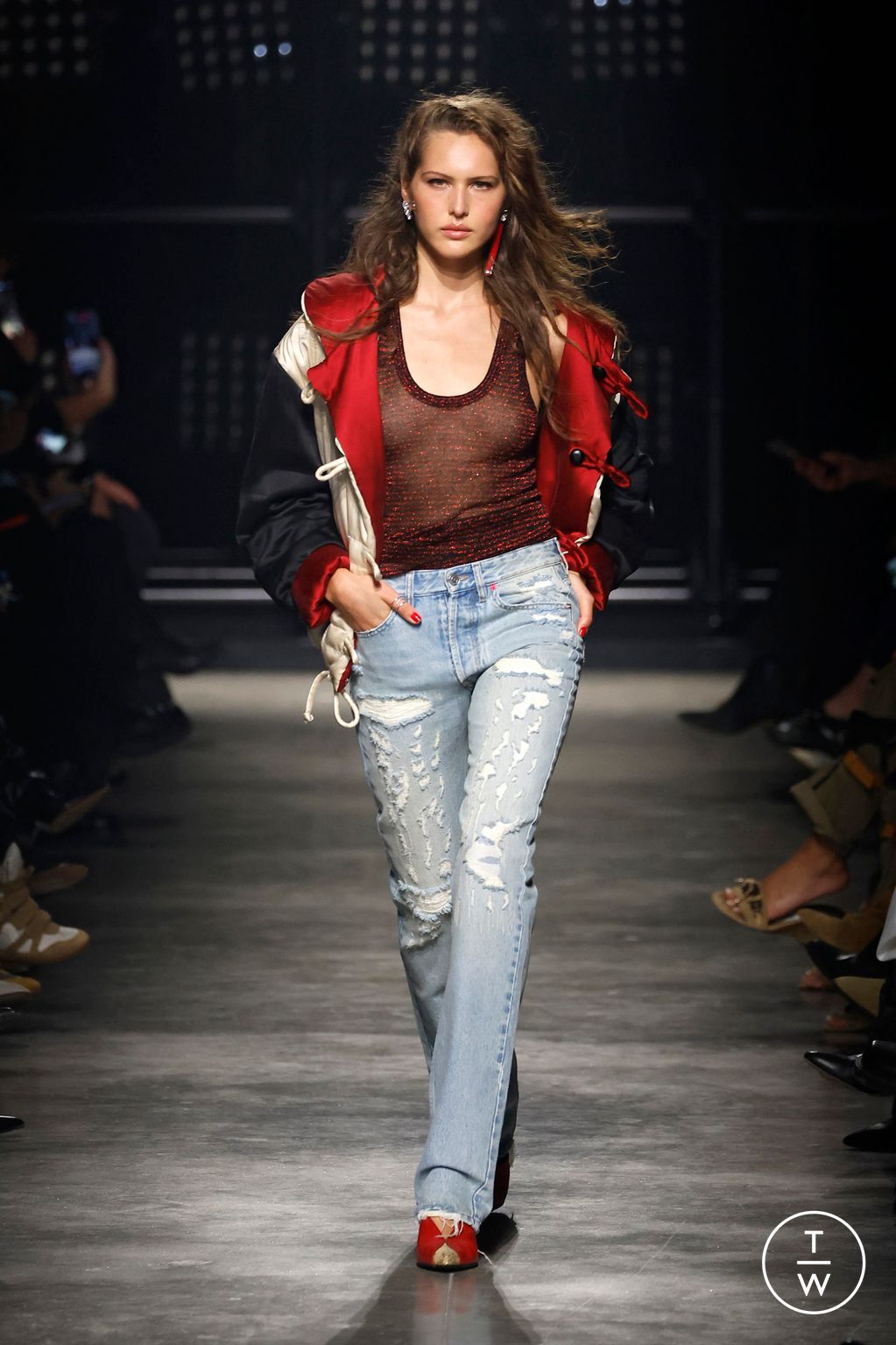 Fashion Week Paris Fall/Winter 2026 look 1 from the Isabel Marant collection womenswear