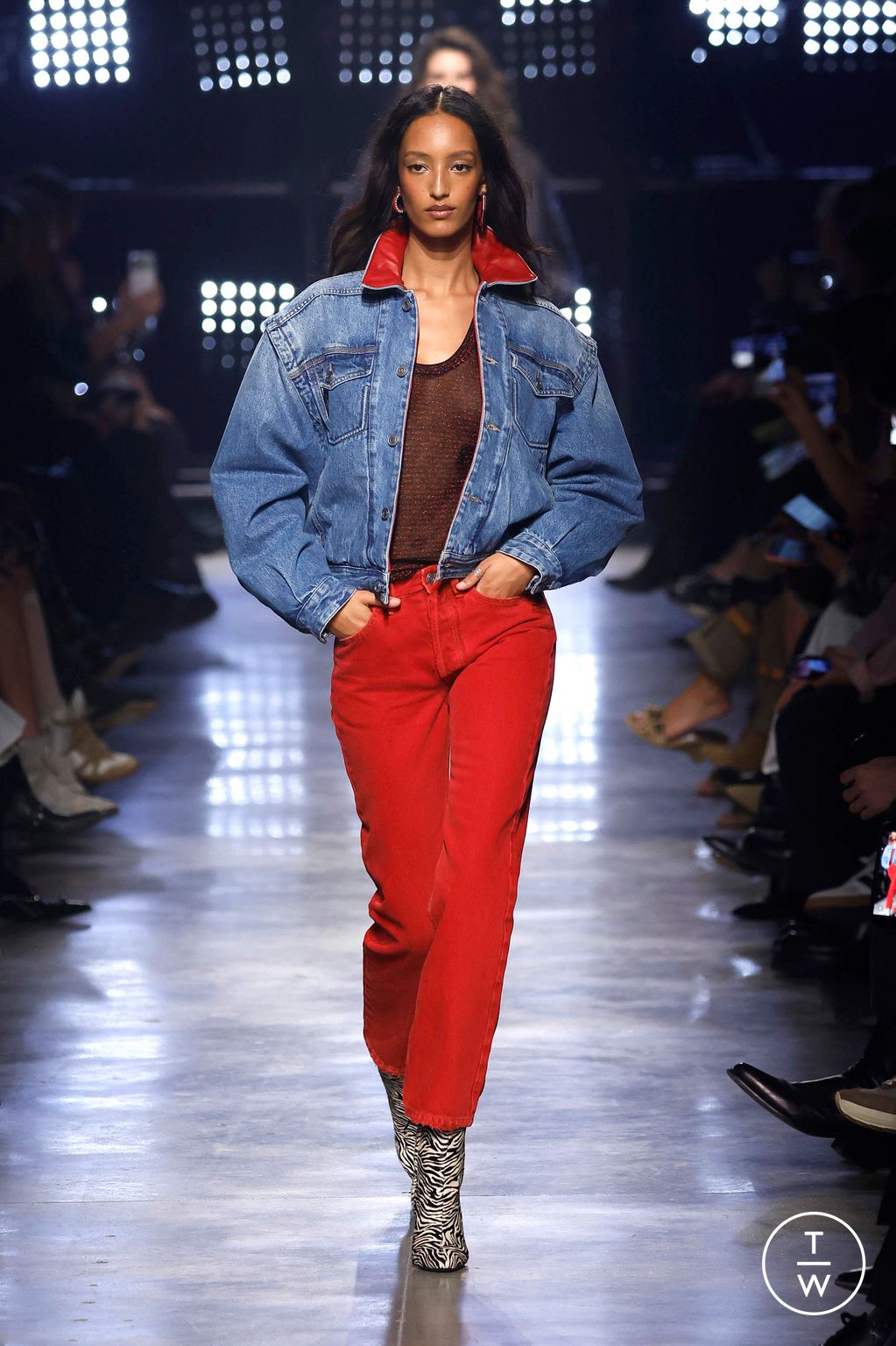 Fashion Week Paris Fall/Winter 2026 look 4 de la collection Isabel Marant womenswear