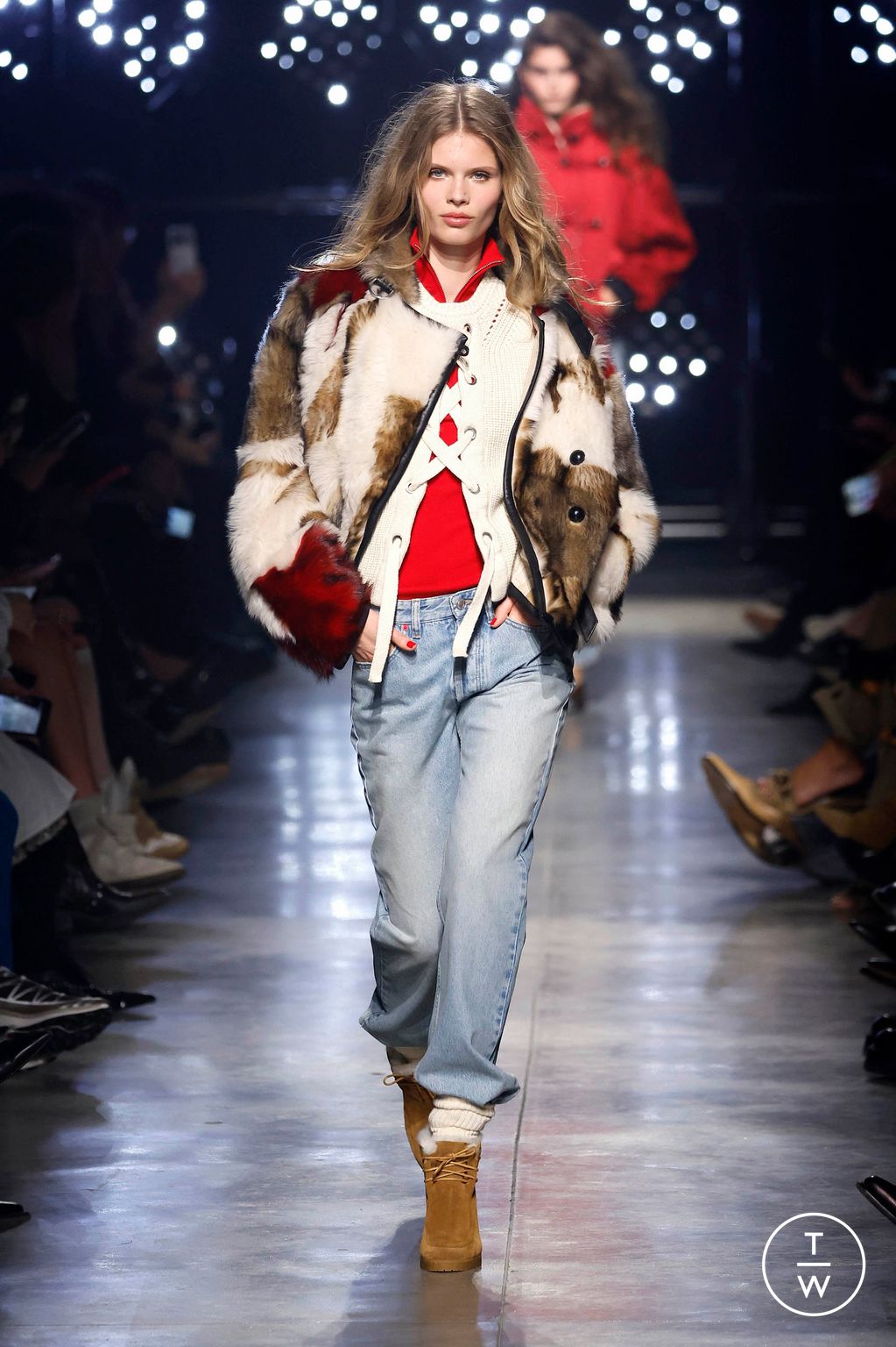 Fashion Week Paris Fall/Winter 2026 look 27 de la collection Isabel Marant womenswear