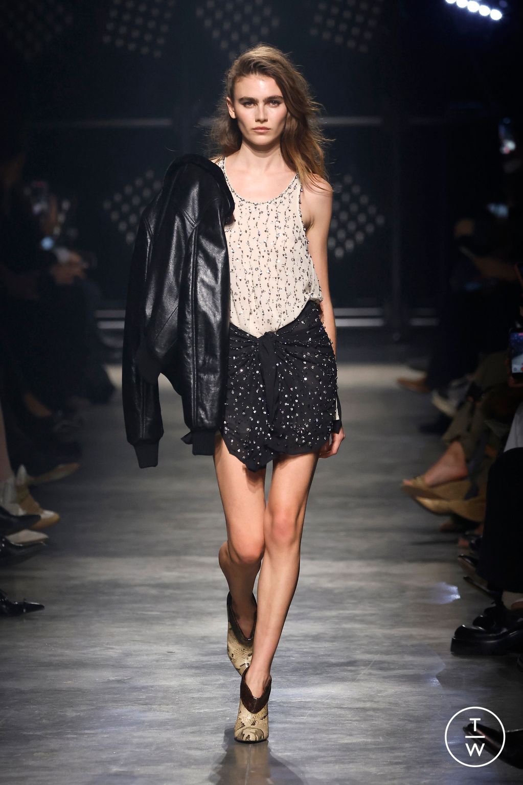 Fashion Week Paris Fall/Winter 2026 look 60 from the Isabel Marant collection womenswear