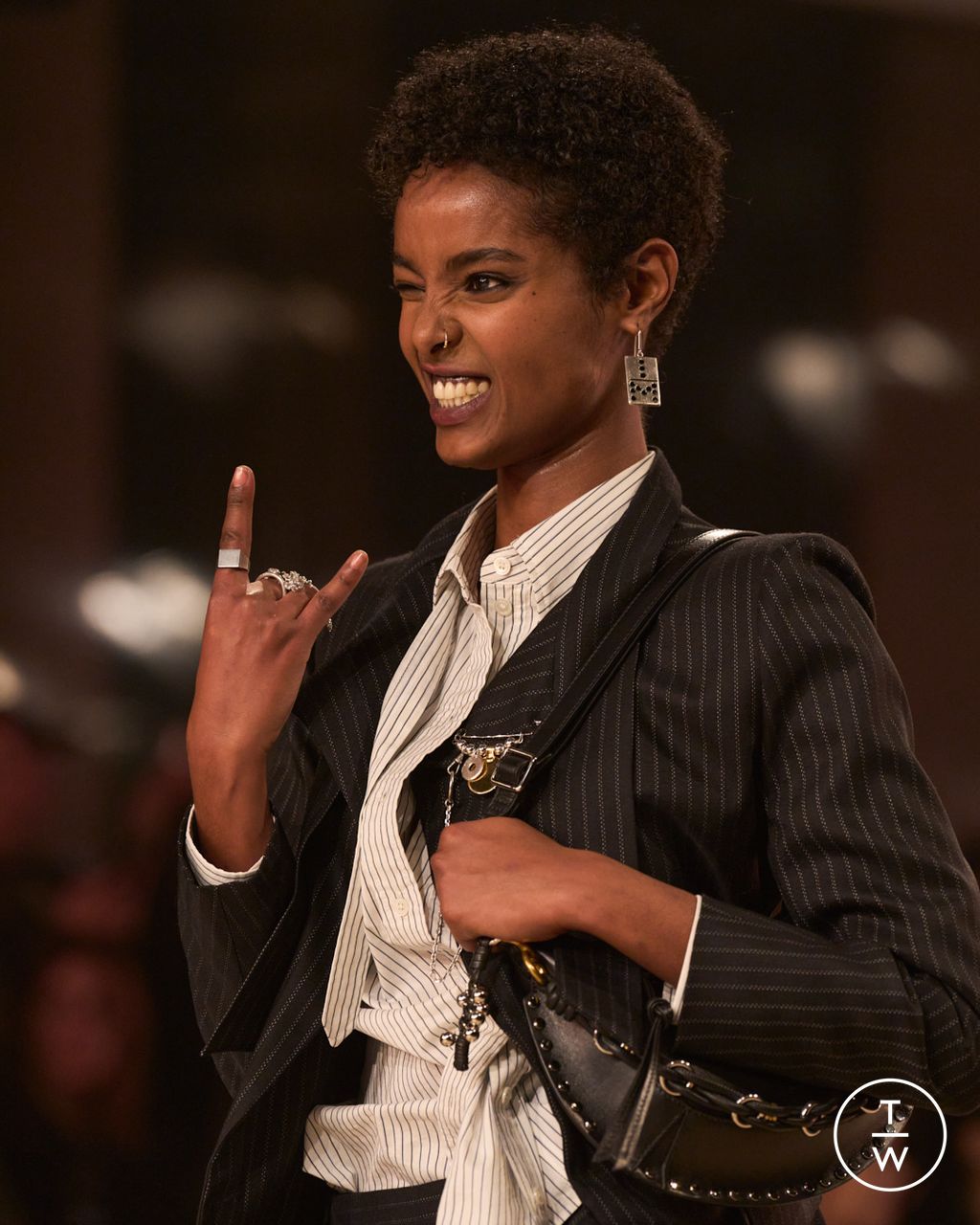 Fashion Week Paris Fall/Winter 2025 look 57 from the Isabel Marant collection womenswear accessories