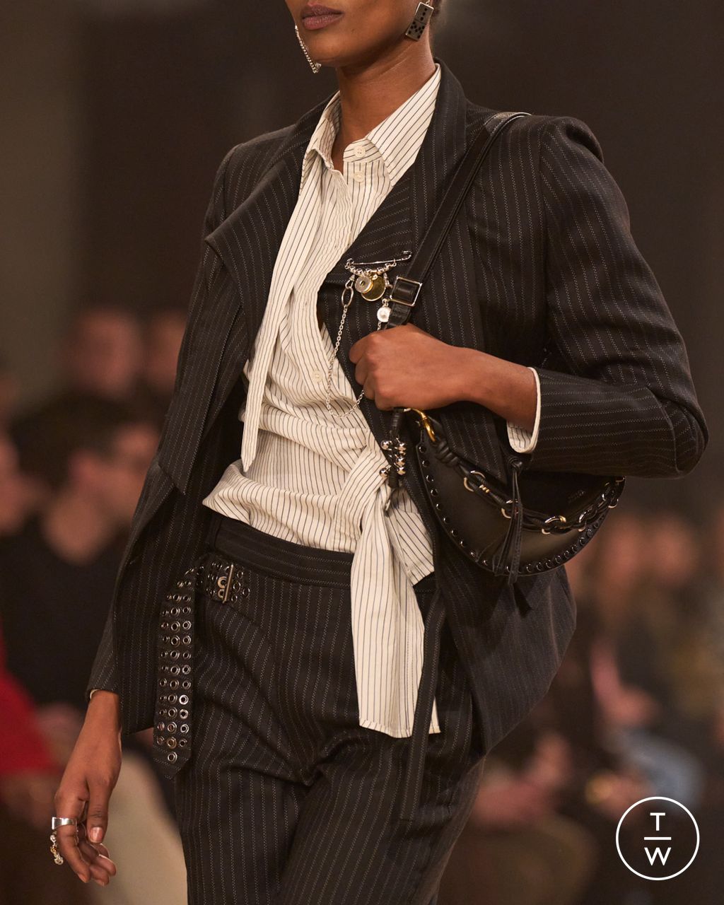 Fashion Week Paris Fall/Winter 2025 look 58 from the Isabel Marant collection womenswear accessories