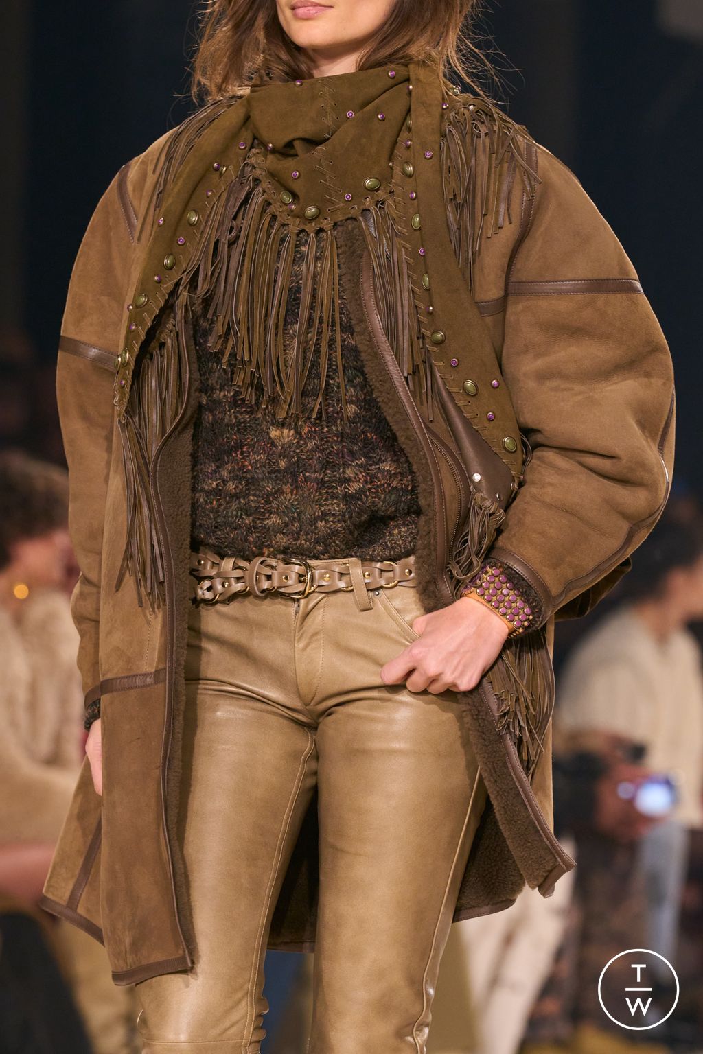 Fashion Week Paris Fall/Winter 2024 look 37 from the Isabel Marant collection womenswear accessories