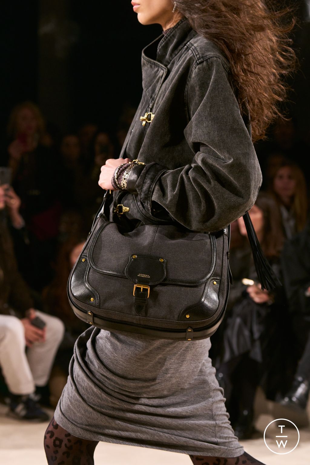 Fashion Week Paris Fall/Winter 2024 look 19 de la collection Isabel Marant womenswear accessories