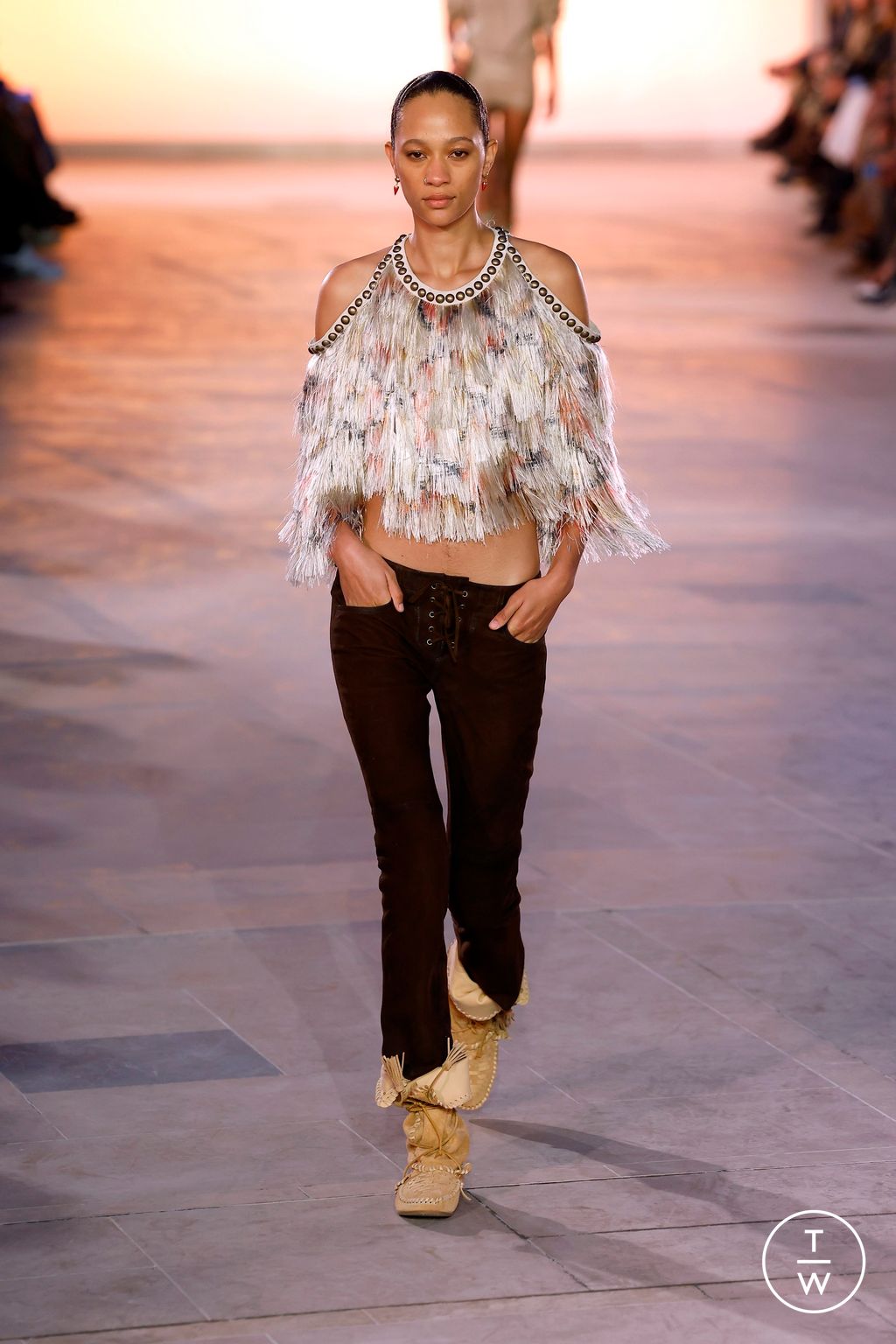 Fashion Week Paris Spring/Summer 2025 look 8 from the Isabel Marant collection womenswear
