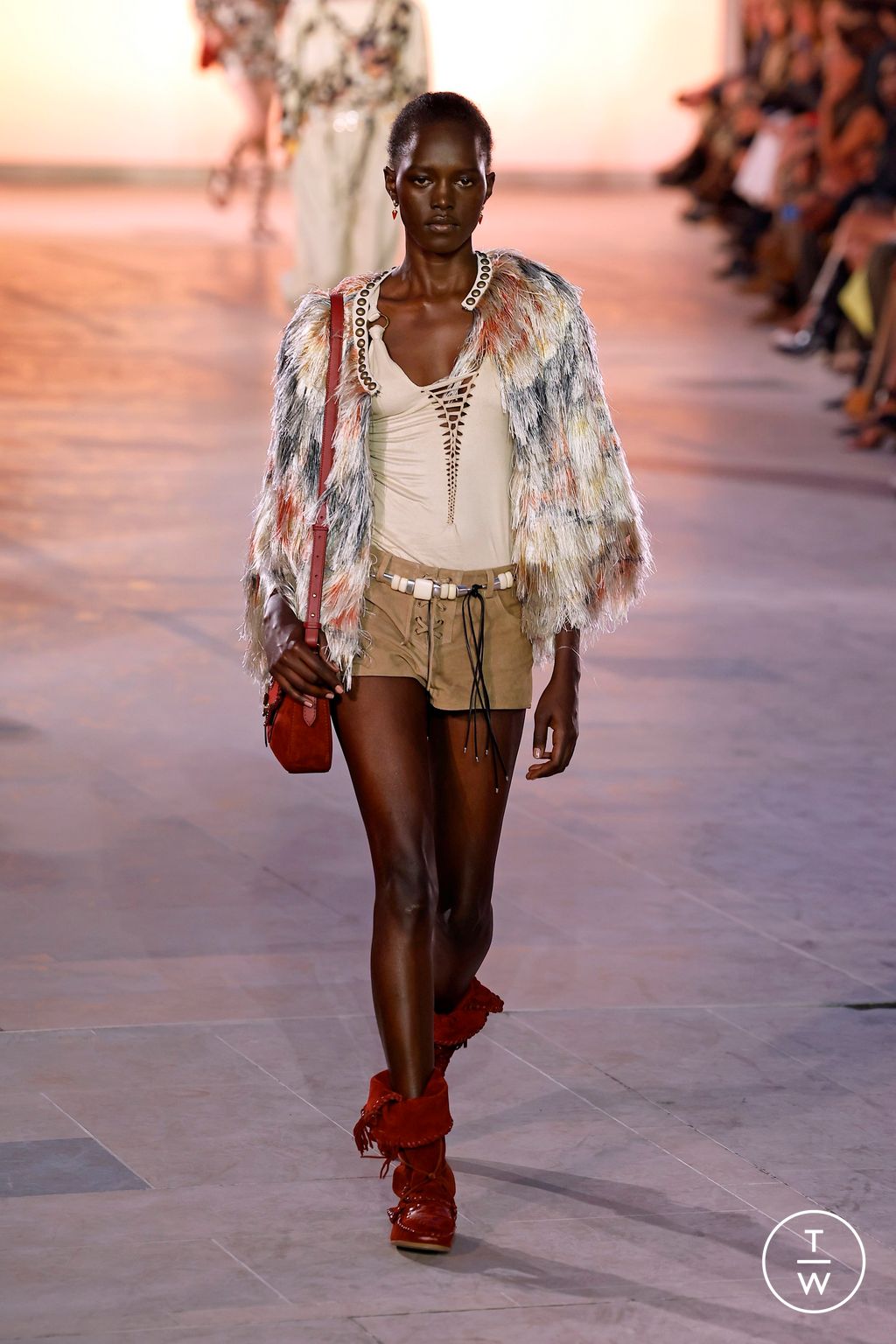 Fashion Week Paris Spring/Summer 2025 look 10 from the Isabel Marant collection womenswear