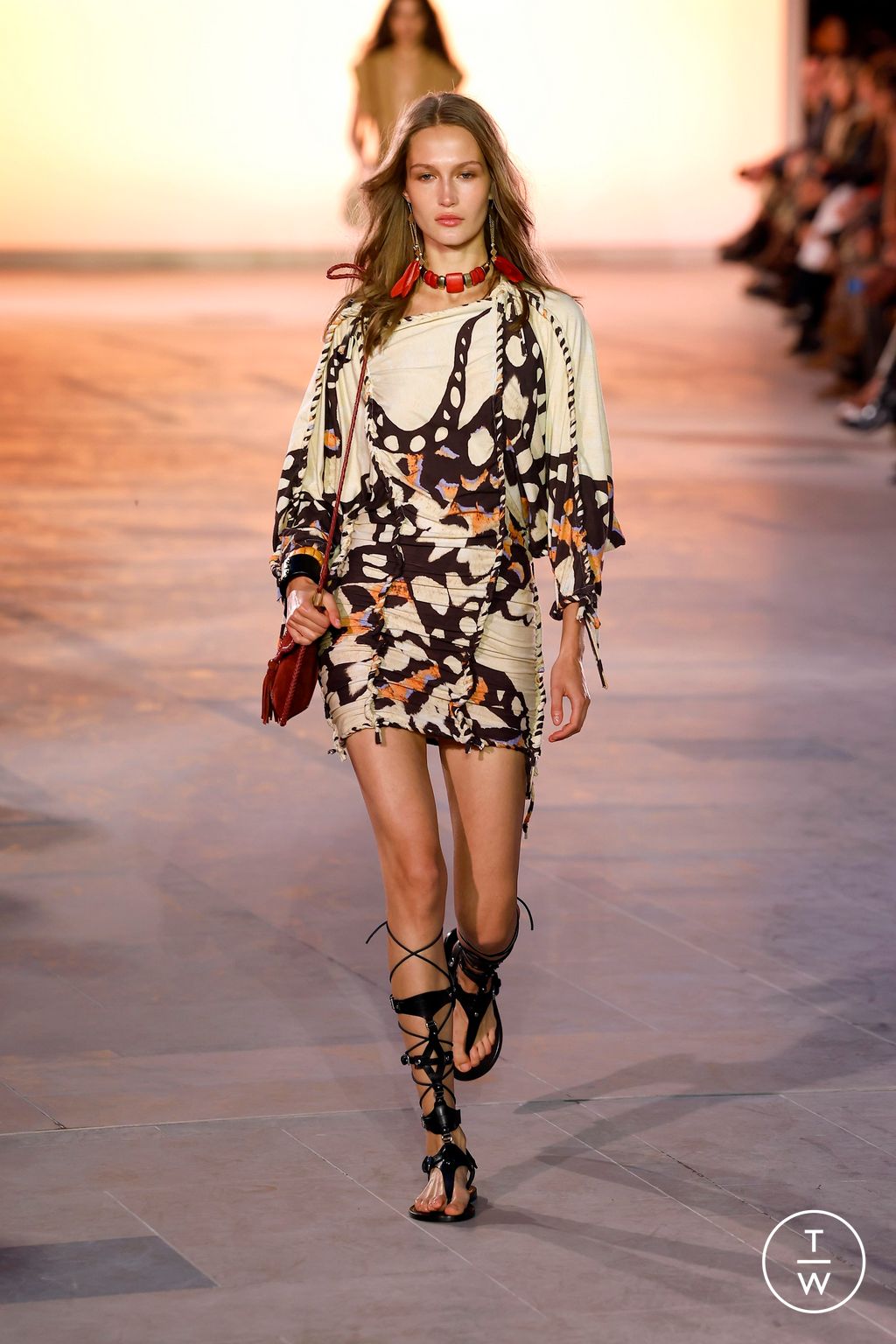 Fashion Week Paris Spring-Summer 2025 look 12 from the Isabel Marant collection womenswear