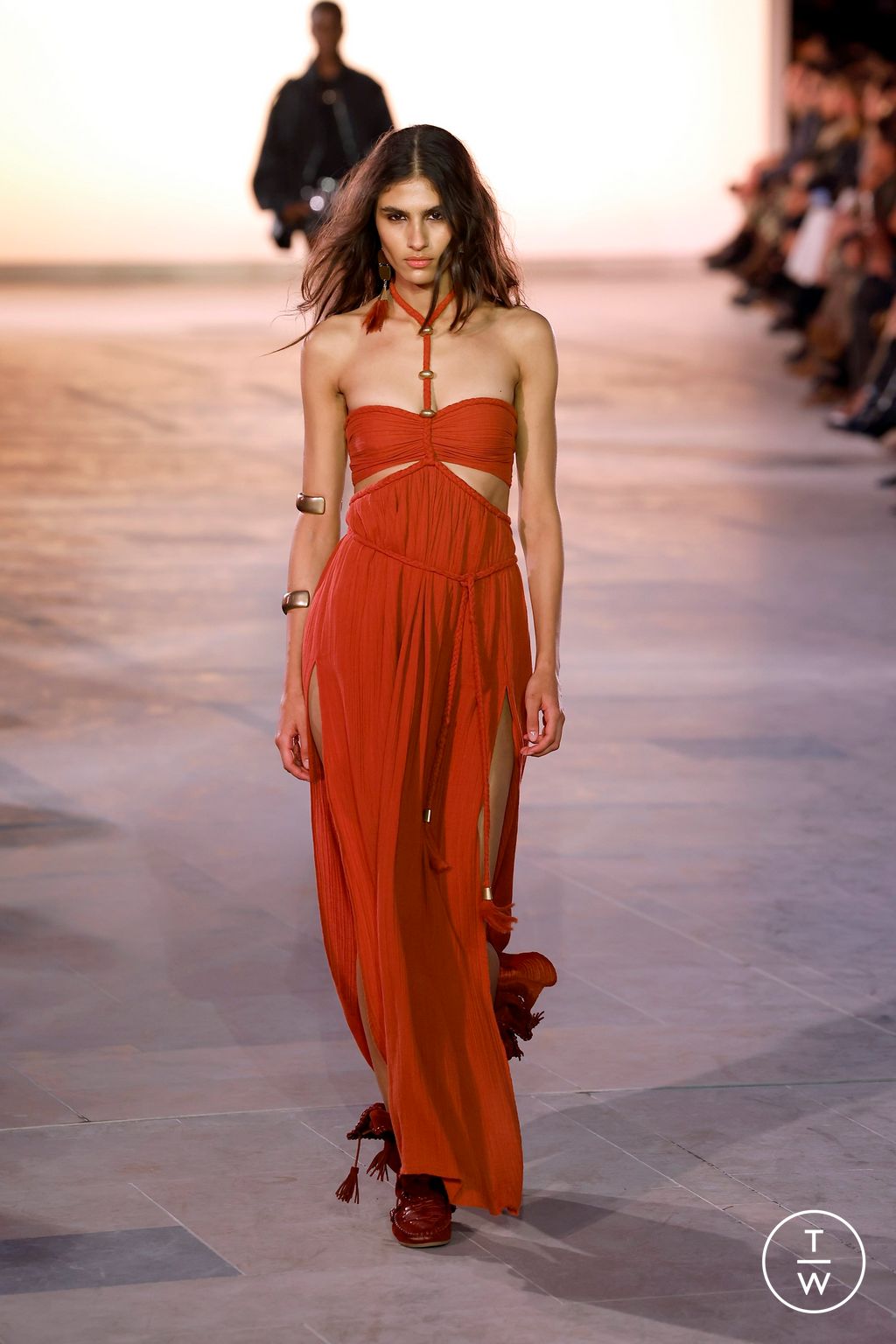 Fashion Week Paris Spring-Summer 2025 look 27 from the Isabel Marant collection womenswear