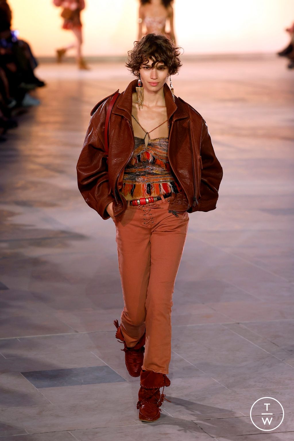 Fashion Week Paris Spring/Summer 2025 look 34 from the Isabel Marant collection womenswear