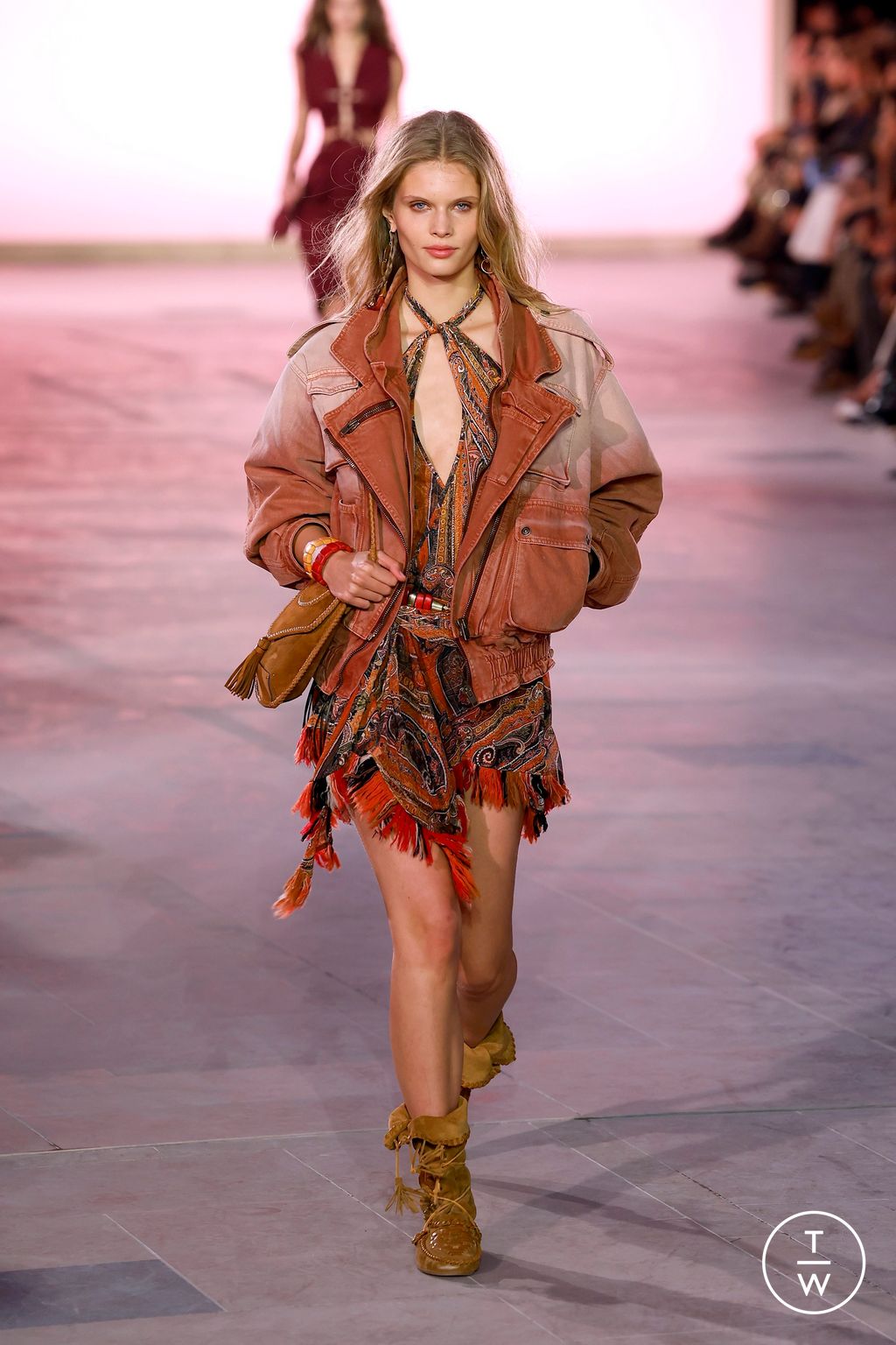 Fashion Week Paris Spring-Summer 2025 look 36 from the Isabel Marant collection womenswear