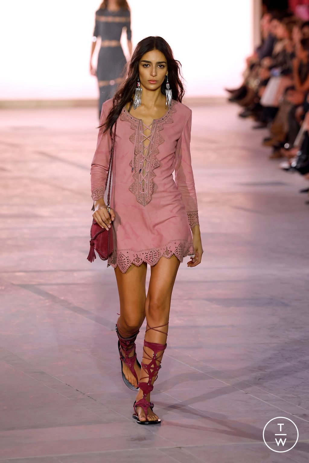Fashion Week Paris Spring-Summer 2025 look 46 from the Isabel Marant collection womenswear