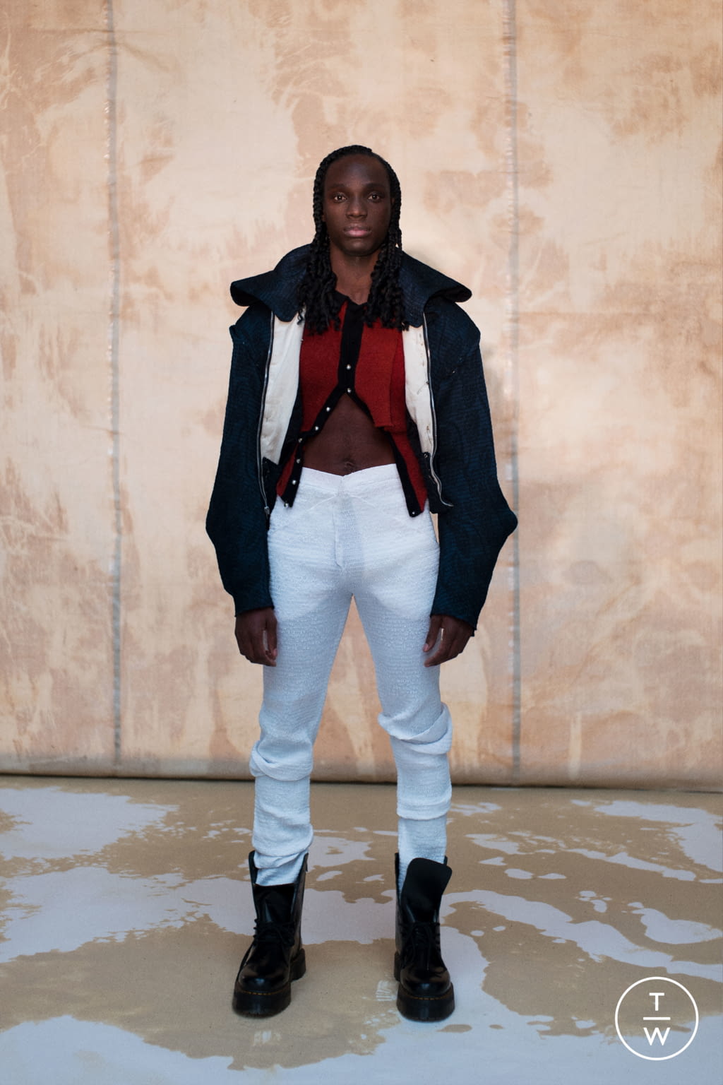 Fashion Week London Fall/Winter 2021 look 66 from the Fashion East collection womenswear