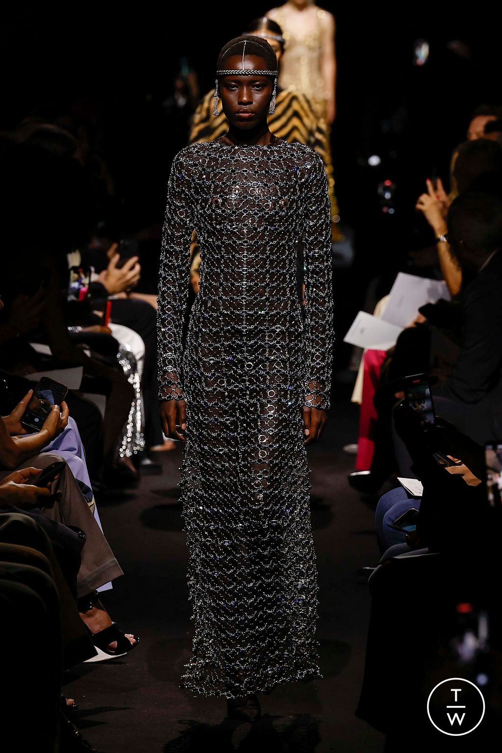 Fashion Week Paris Fall/Winter 2023 look 8 from the Jean Paul Gaultier collection couture